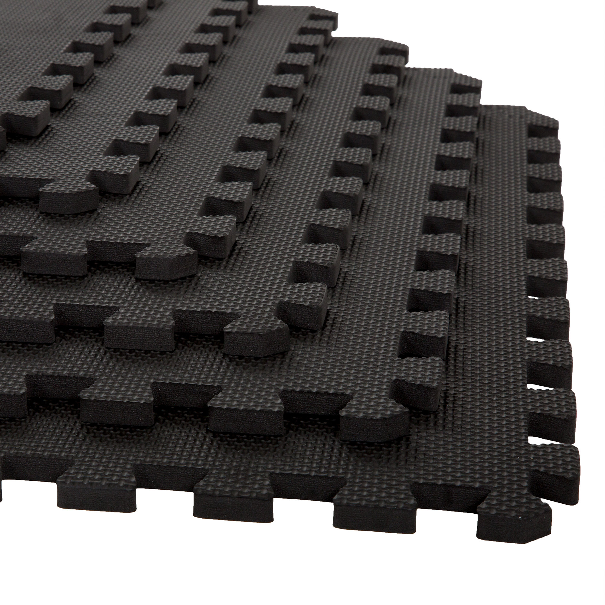 Stalwart Black EVA Foam Floor Mats Set of 6 & Reviews Wayfair