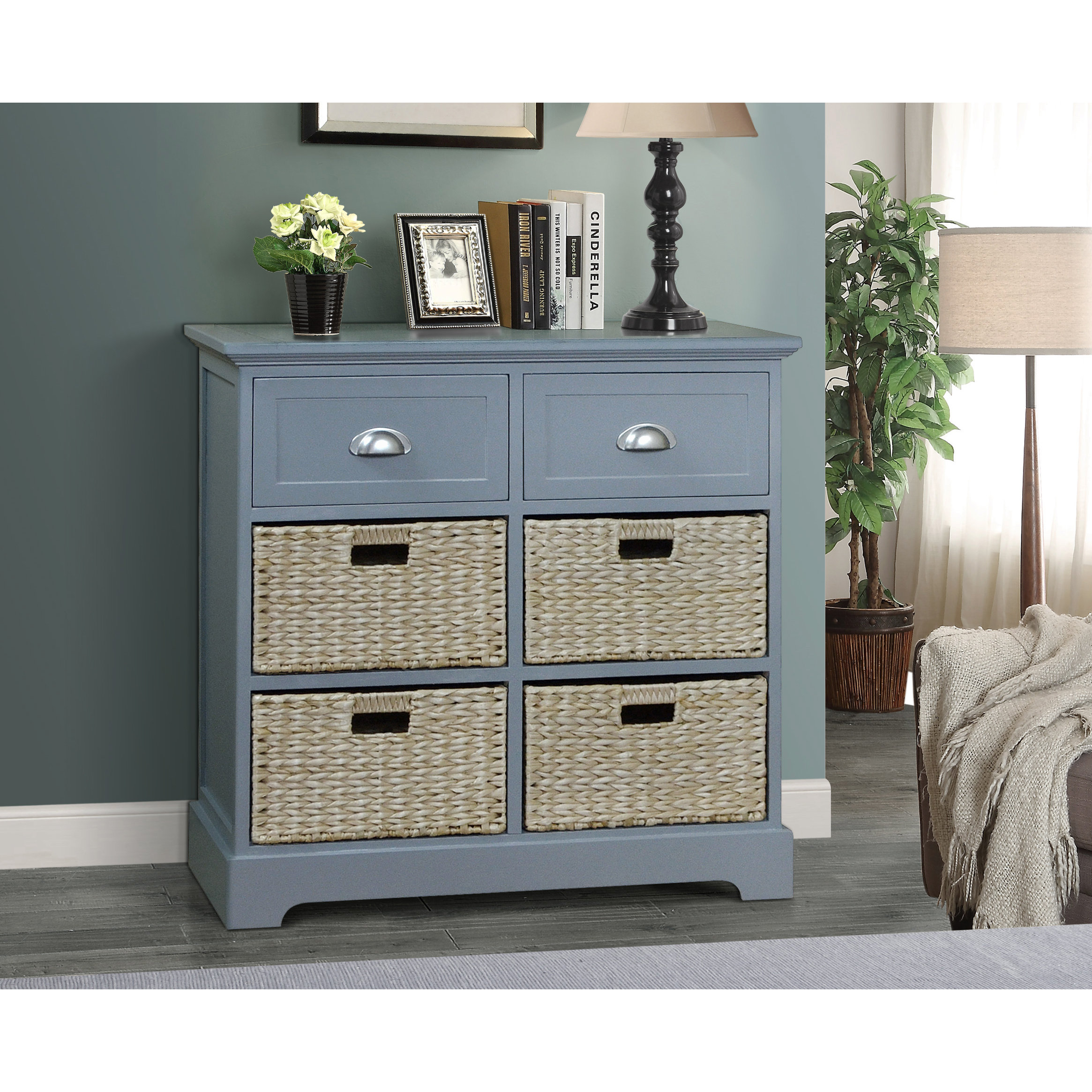 Gallerie Decor Newport 2 Drawer 4 Basket Chest & Reviews Wayfair