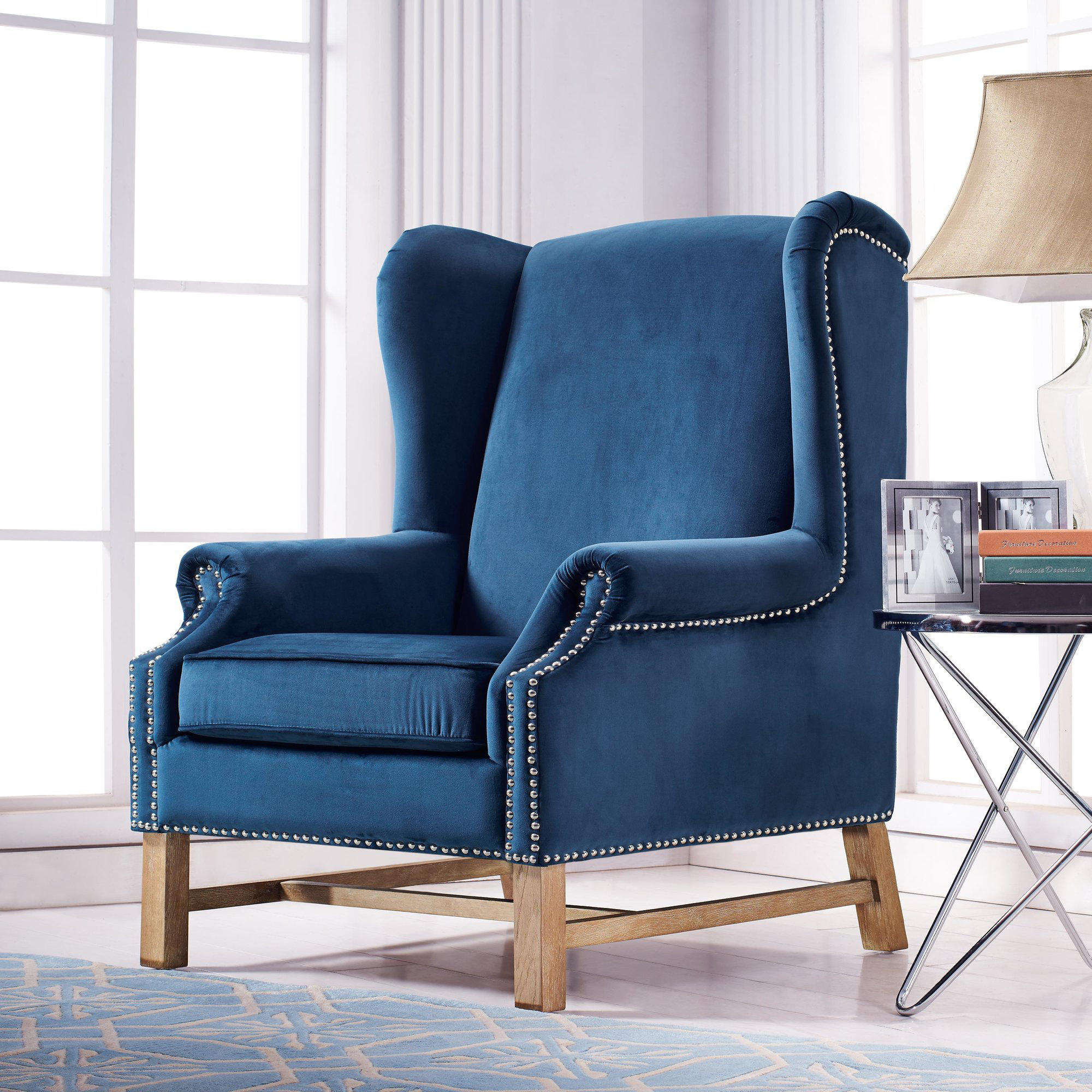 Nora Velvet Arm Chair  Wayfair