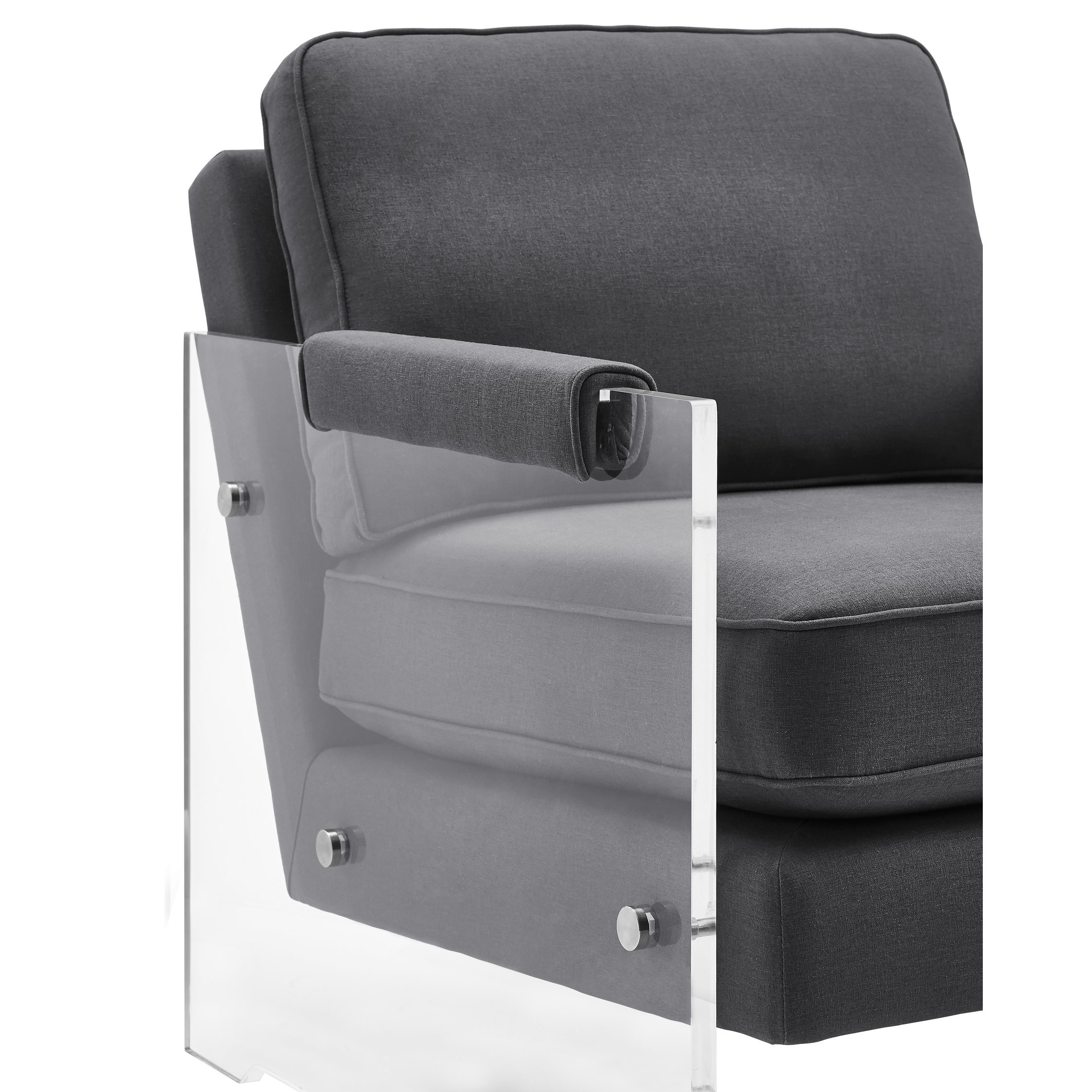 Serena Floating Lucite Arm Chair Wayfair