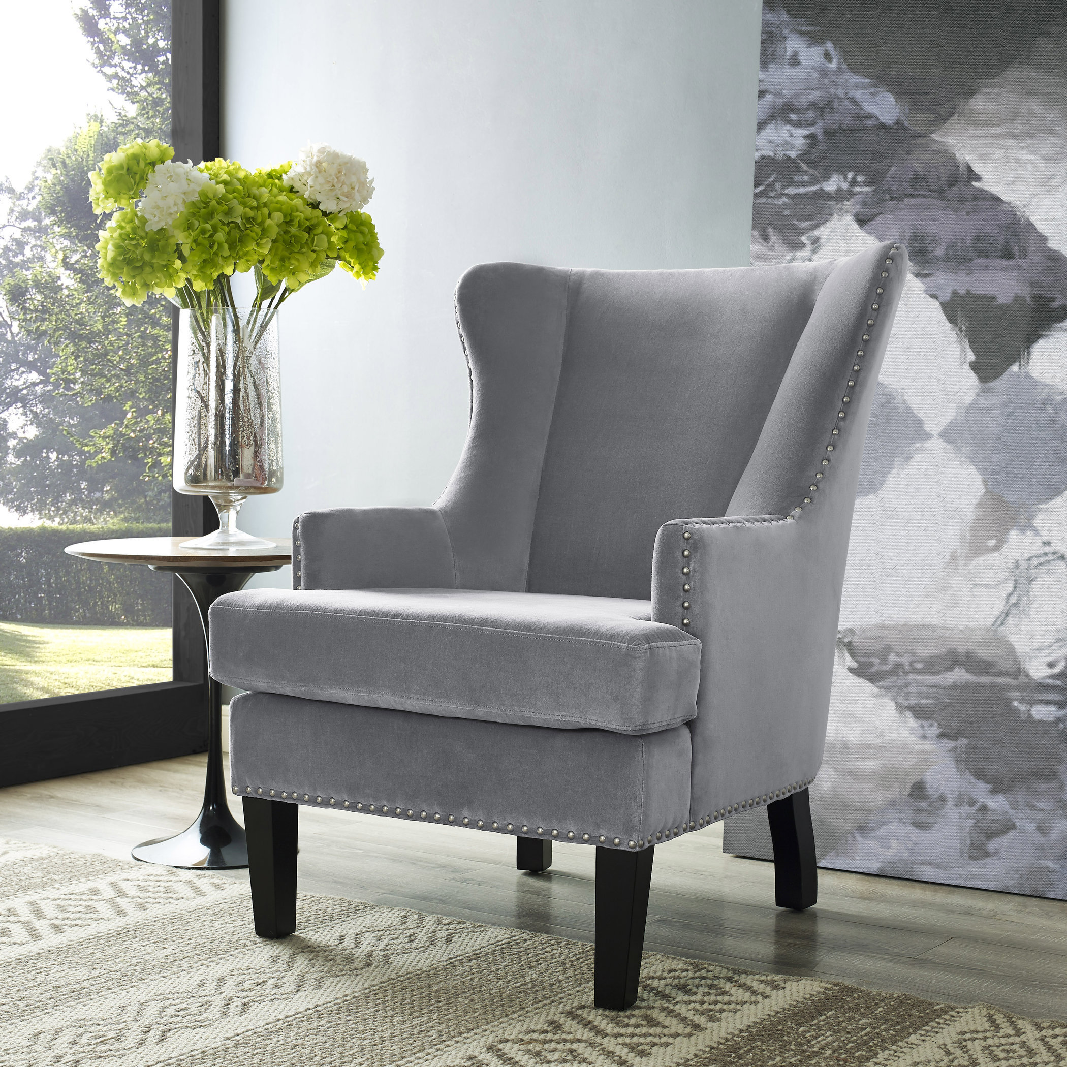 TOV Soho Velvet Arm Chair AllModern
