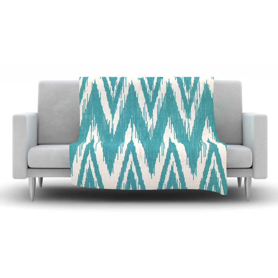 Tribal Chevron Fleece Throw Blanket Wayfair