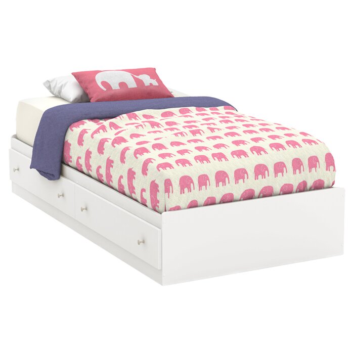 South Shore Litchi Twin Mate's Bed with Storage & Reviews ...