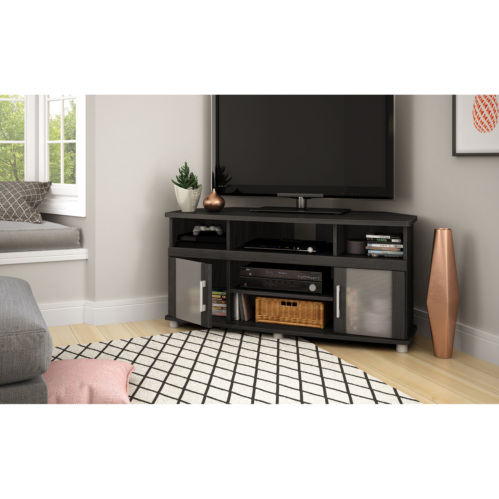 South Shore City Life Corner TV Stand for TVs Up to 50" & Reviews Wayfair