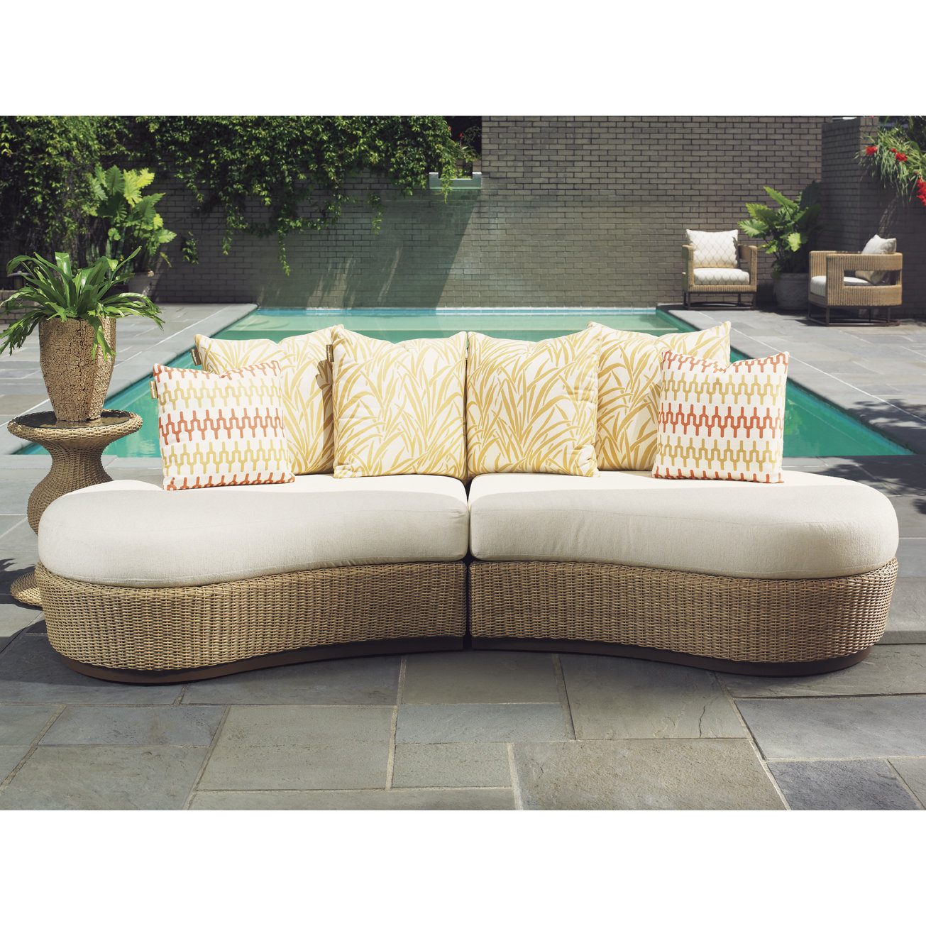 Tommy Bahama Outdoor Aviano Sofa with Cushions Wayfair
