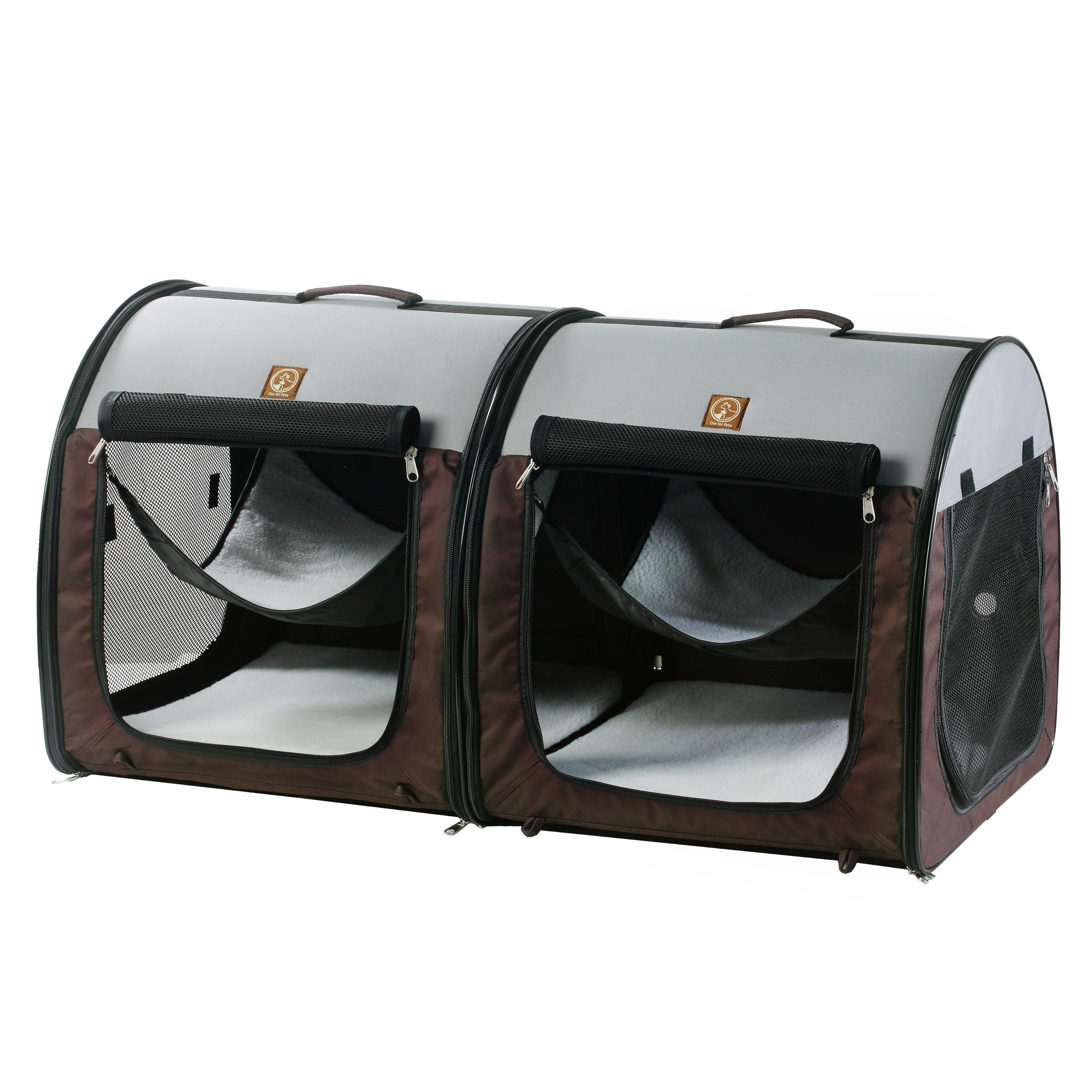 Double Fabric Portable Pet Crate/Carrier Wayfair