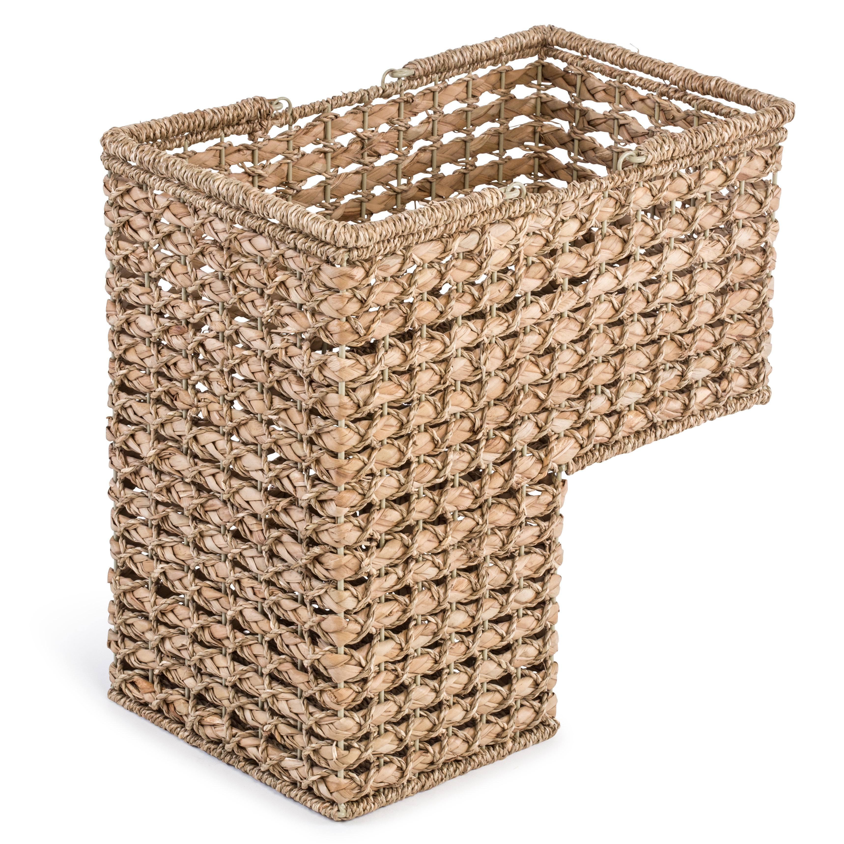 Braided Rope Storage Stair Basket with Handles Wayfair
