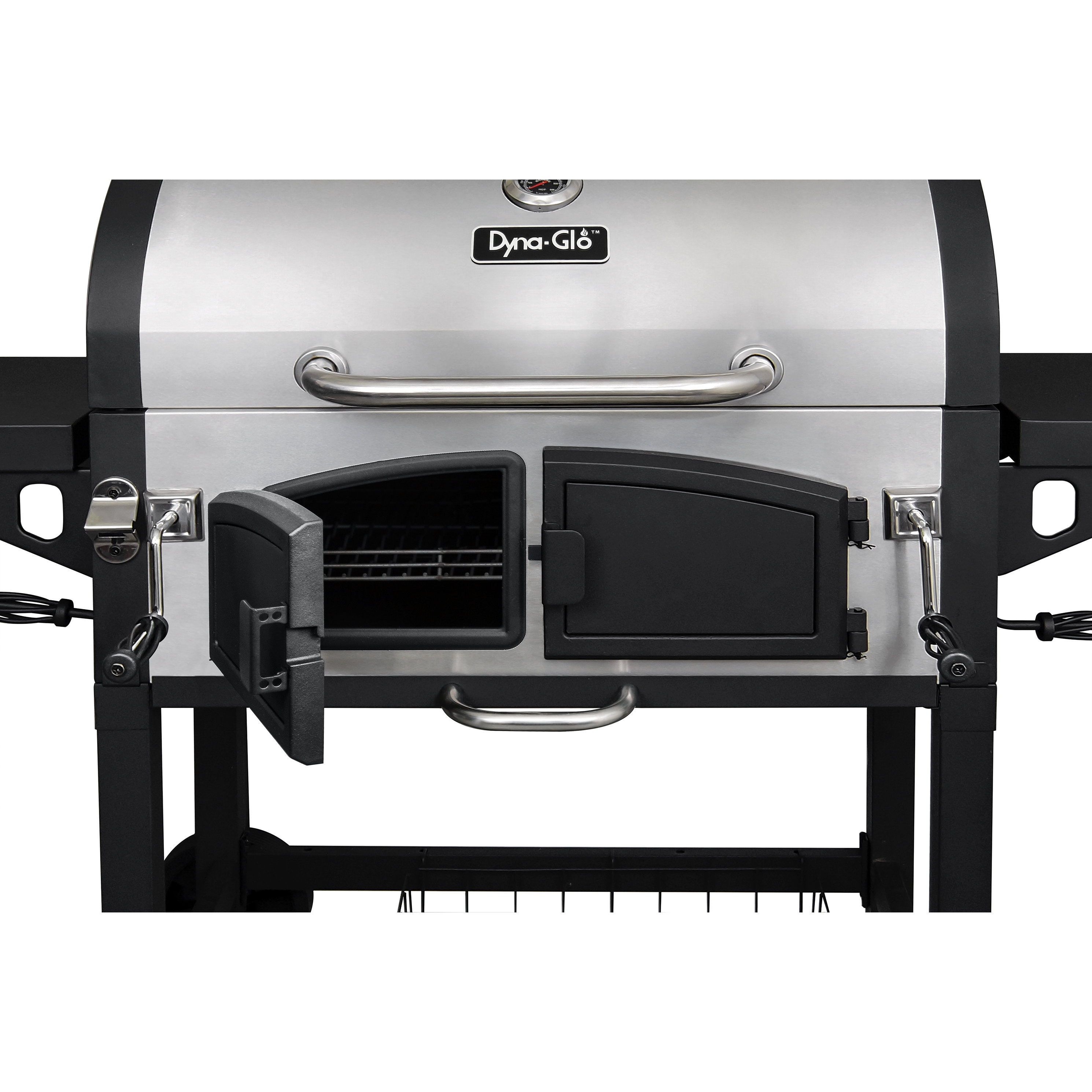 DynaGlo Dual Chamber Charcoal Grill with Adjustable Charcoal Trays