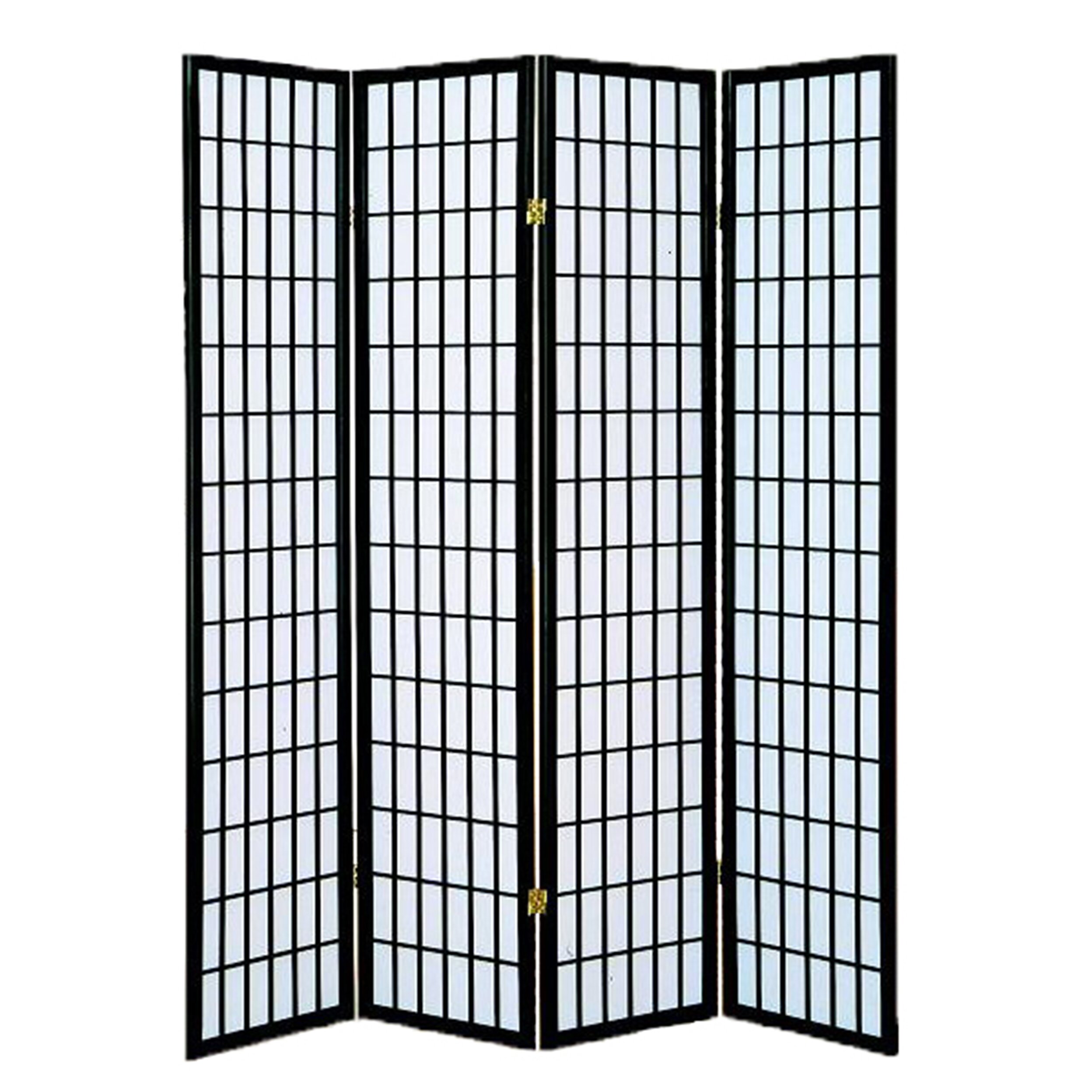 Vavra 70" x 69" 4 Panel Room Divider by World Menagerie