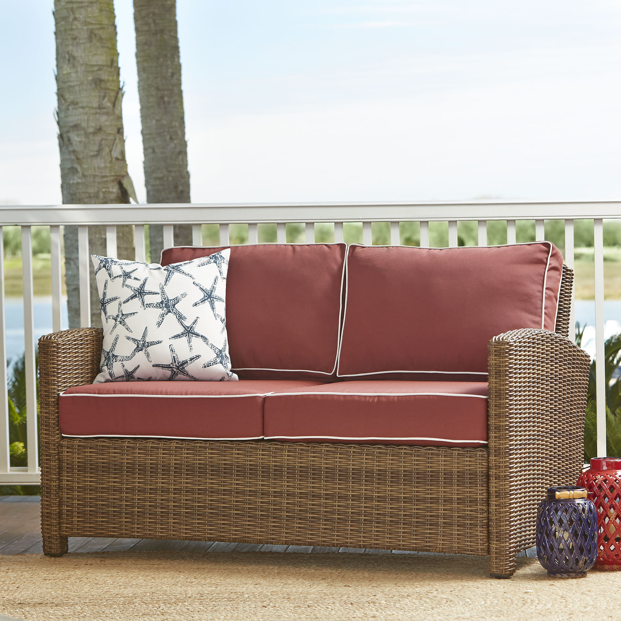 Birch Lane Lawson Wicker Loveseat & Reviews Wayfair
