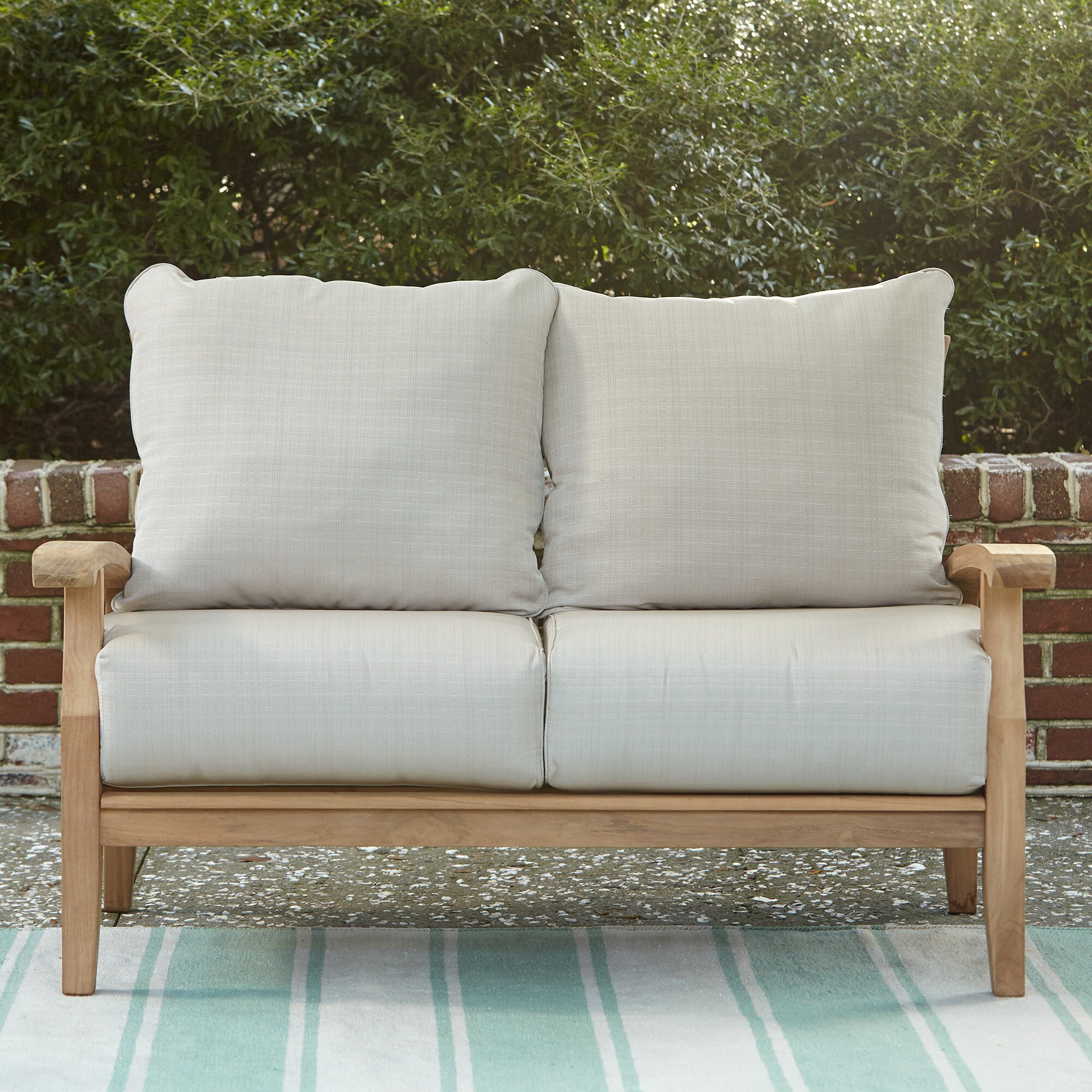 Summerton Teak Loveseat Wayfair