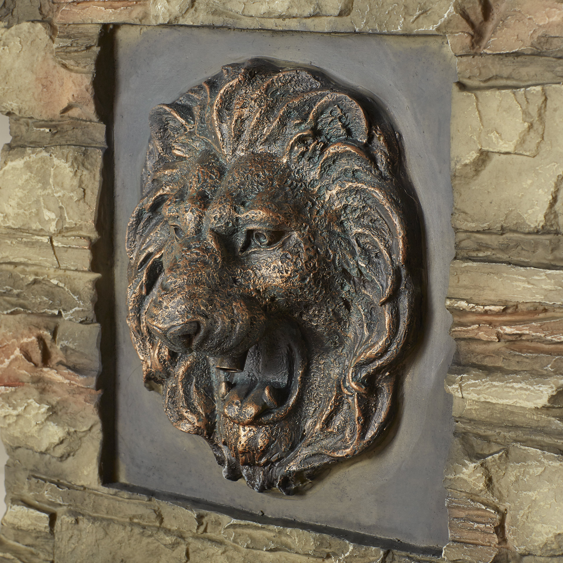 Lion Head Outdoor/Indoor Water Fountain Wayfair