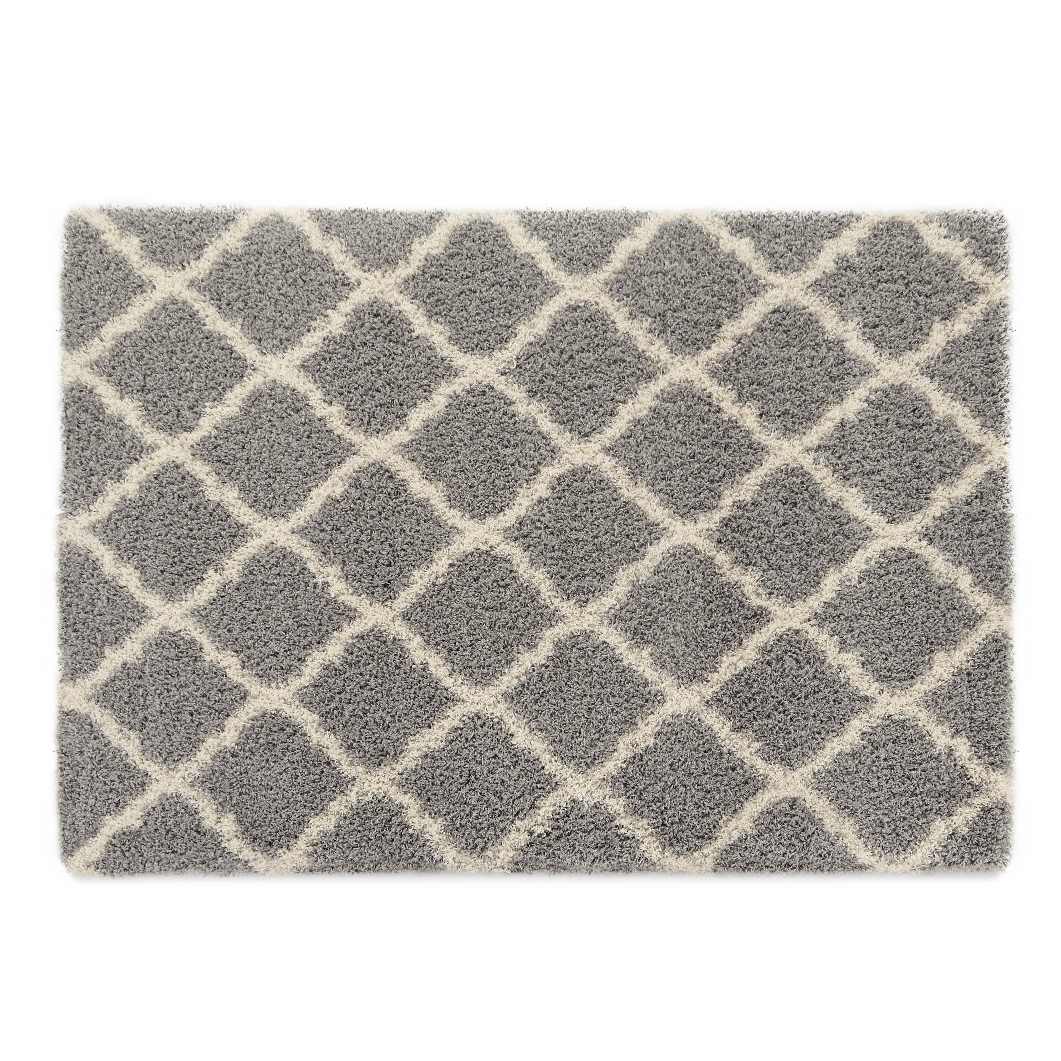 Ultimate Moroccan Trellis Gray Shaggy Area Rug Wayfair