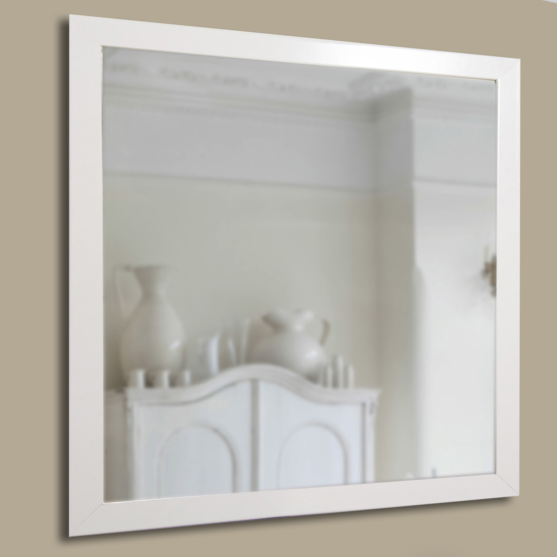 White Wall Mounted Mirror Wayfair