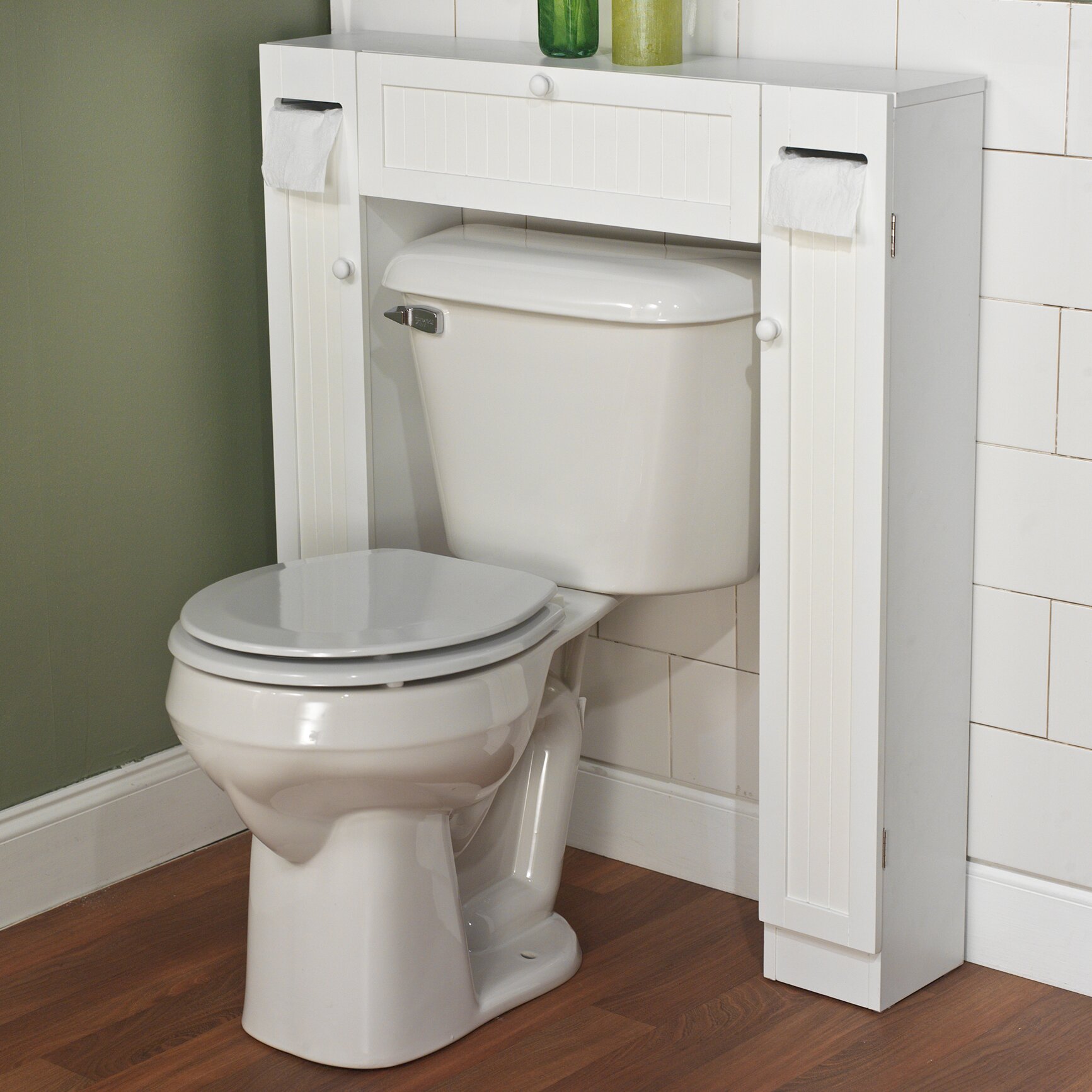 TMS 34" x 38.5" Free Standing Over the Toilet & Reviews Wayfair