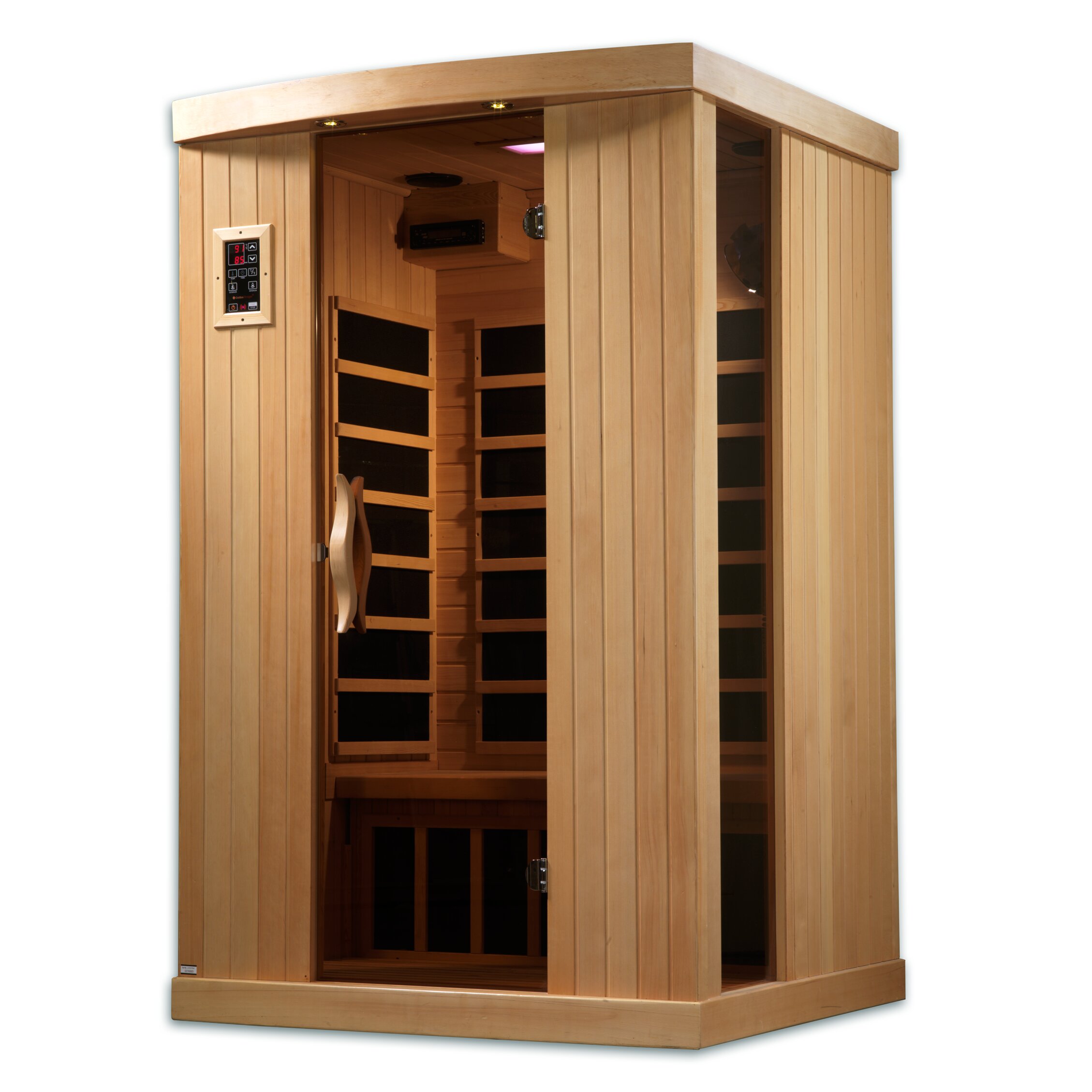 Puretech Low EMF 2 Person IR Carbon FAR Infrared Sauna | Wayfair