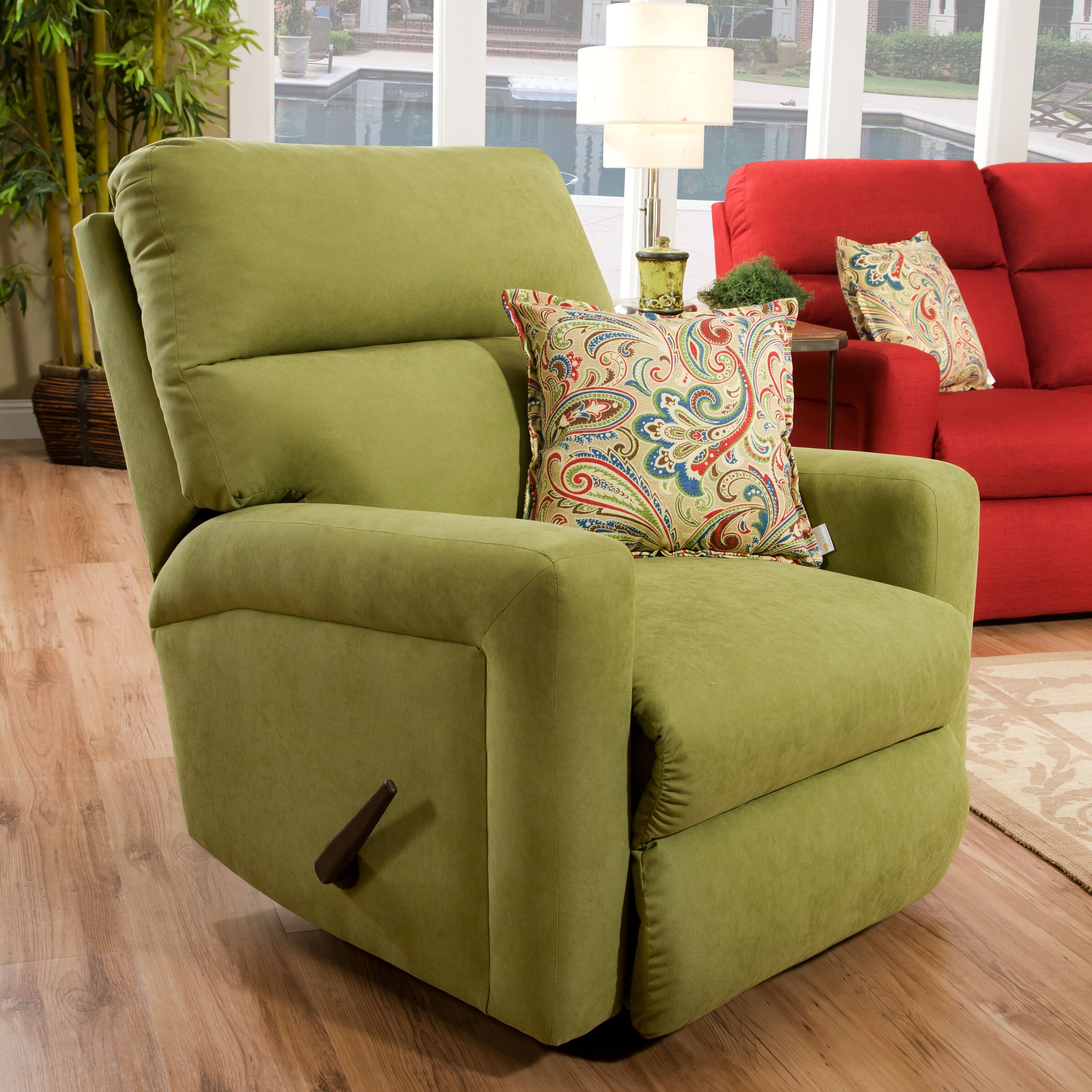 Southern Motion Savannah Solarium Track Arm Rocker Recliner with Swivel ...