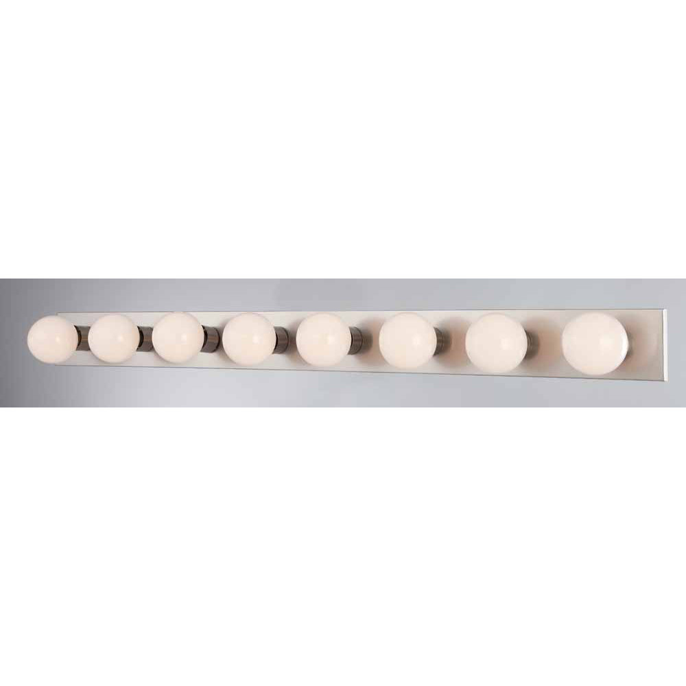 Vanity Strips 8 Light Bath In Brushed Nickel Finish Sl742578 5 Light Bathroom Fixtures Lighting Lasalle 6 8 In