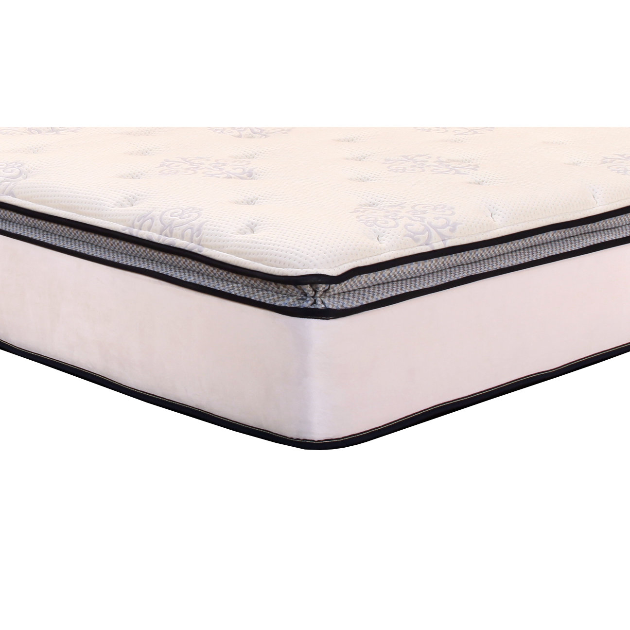 Brooklyn Bedding Ultimate Dreams 12" Pocketed Coil Plush Mattress with