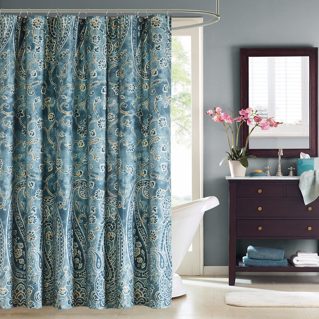 Harbor House Belcourt Cotton Shower Curtain & Reviews Wayfair