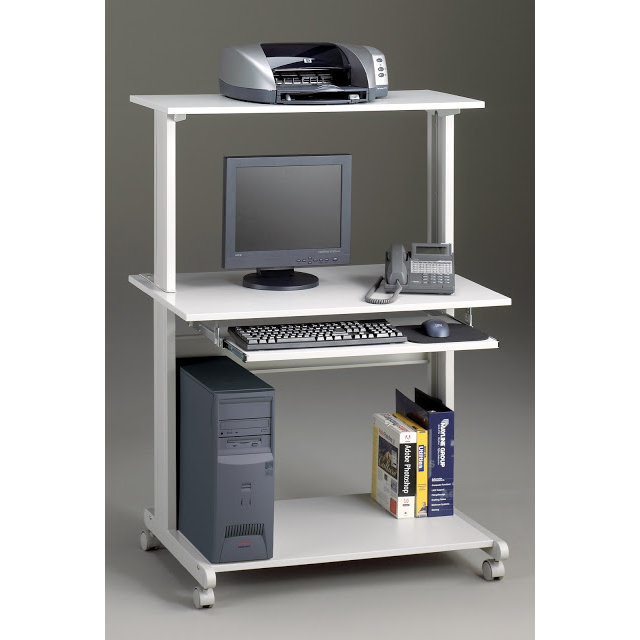 Mayline Mobile Multimedia Workstation Computer Desk & Reviews Wayfair