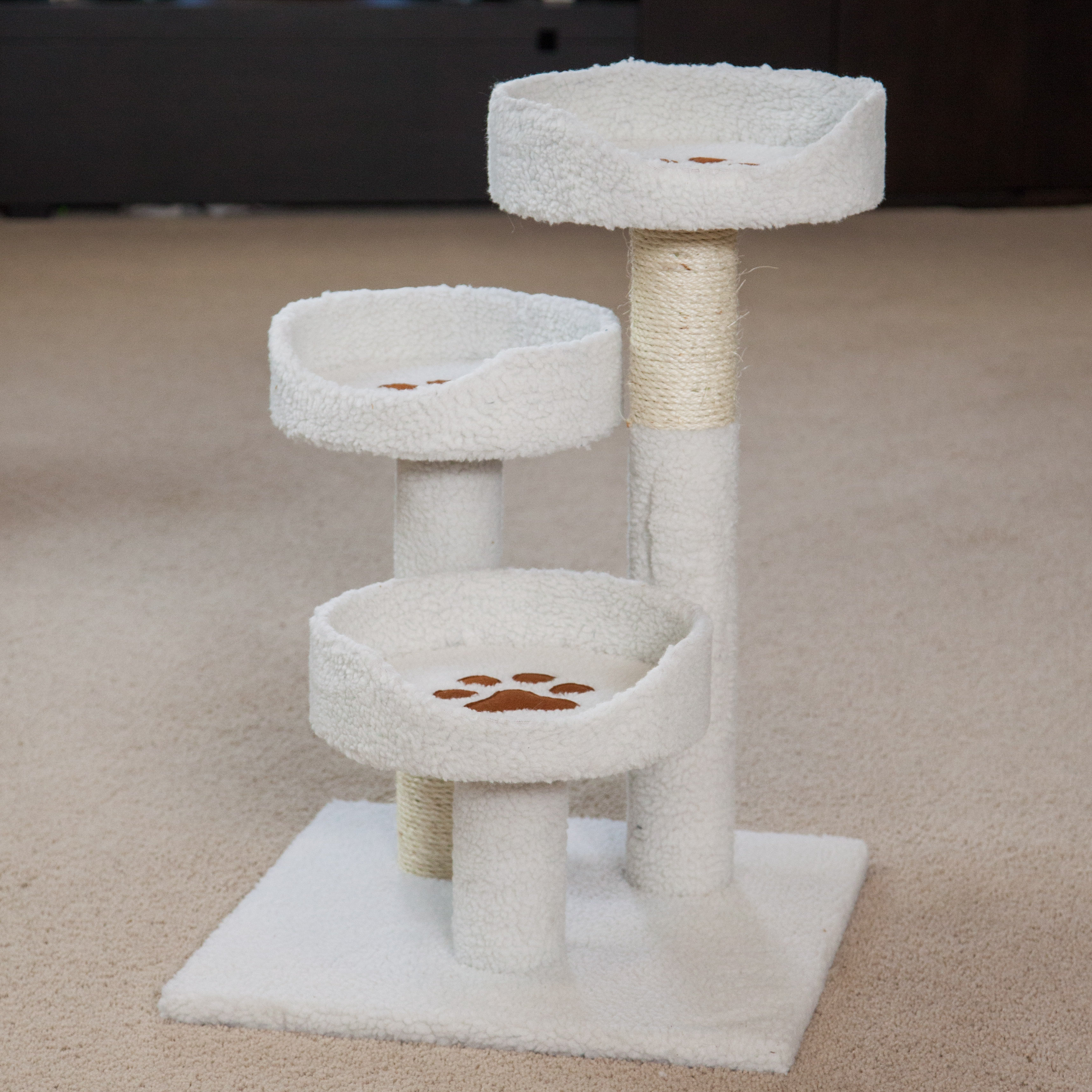 IRIS 28" Carpeted Cat Tree & Reviews Wayfair