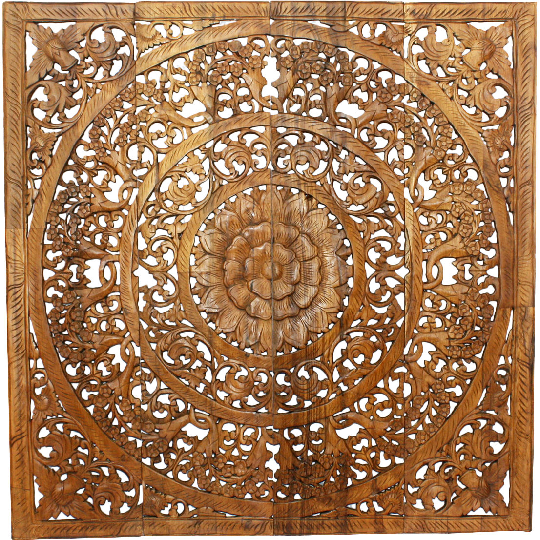 Wall Panel in Reclaimed Teak Wood Wall Décor Wayfair