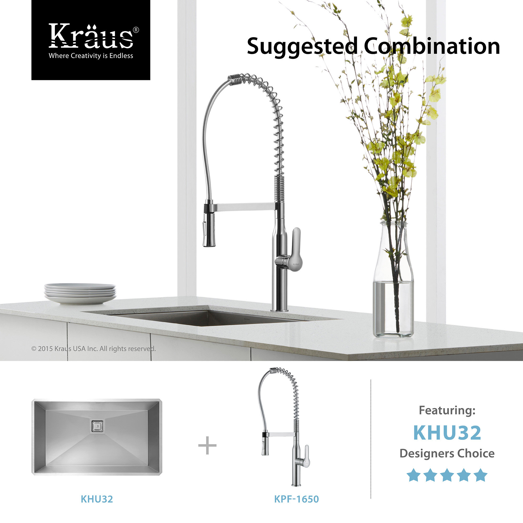 Nola™ Single Lever Commercial Style Kitchen Faucet Wayfair