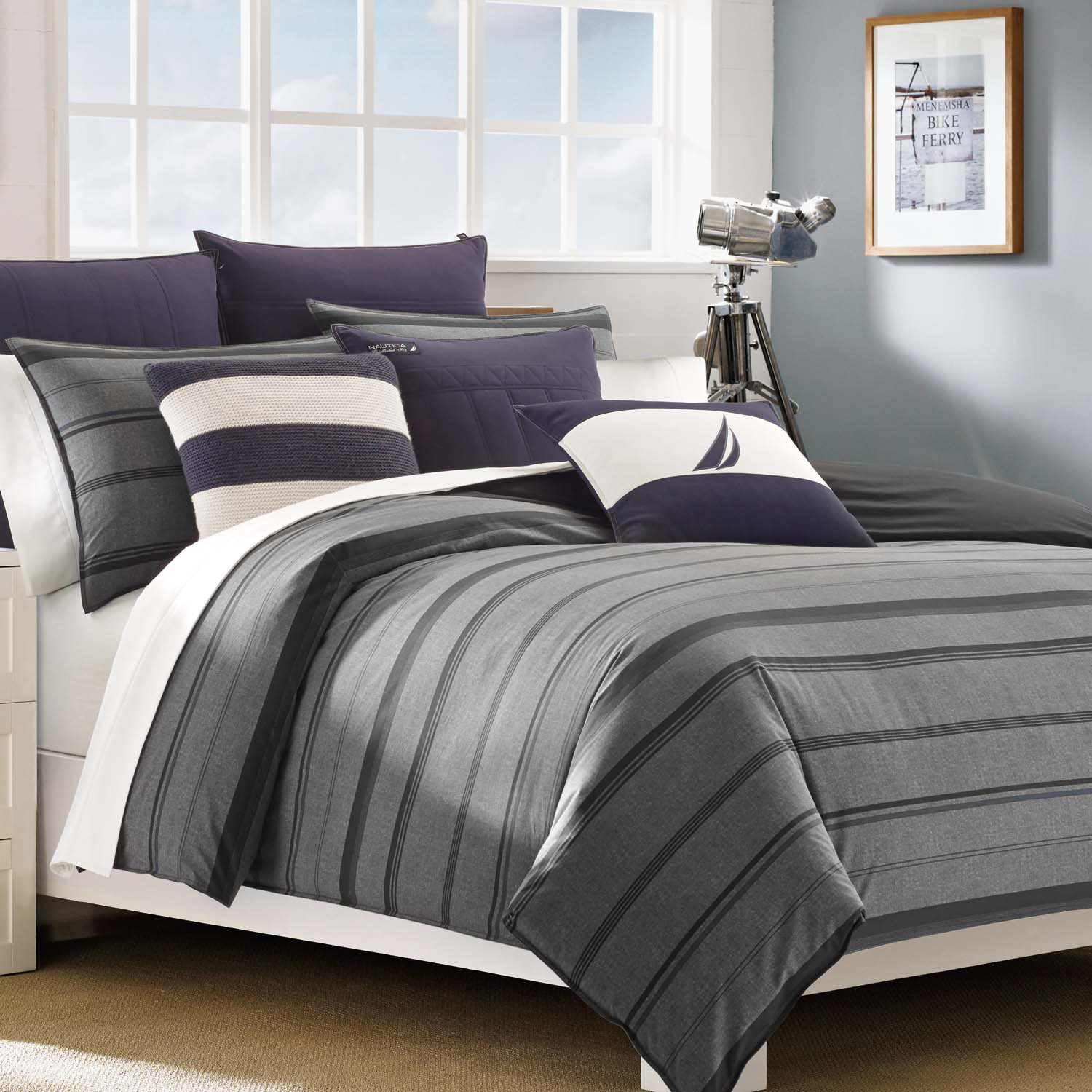 Nautica Nautica Sebec Duvet Cover Set & Reviews Wayfair