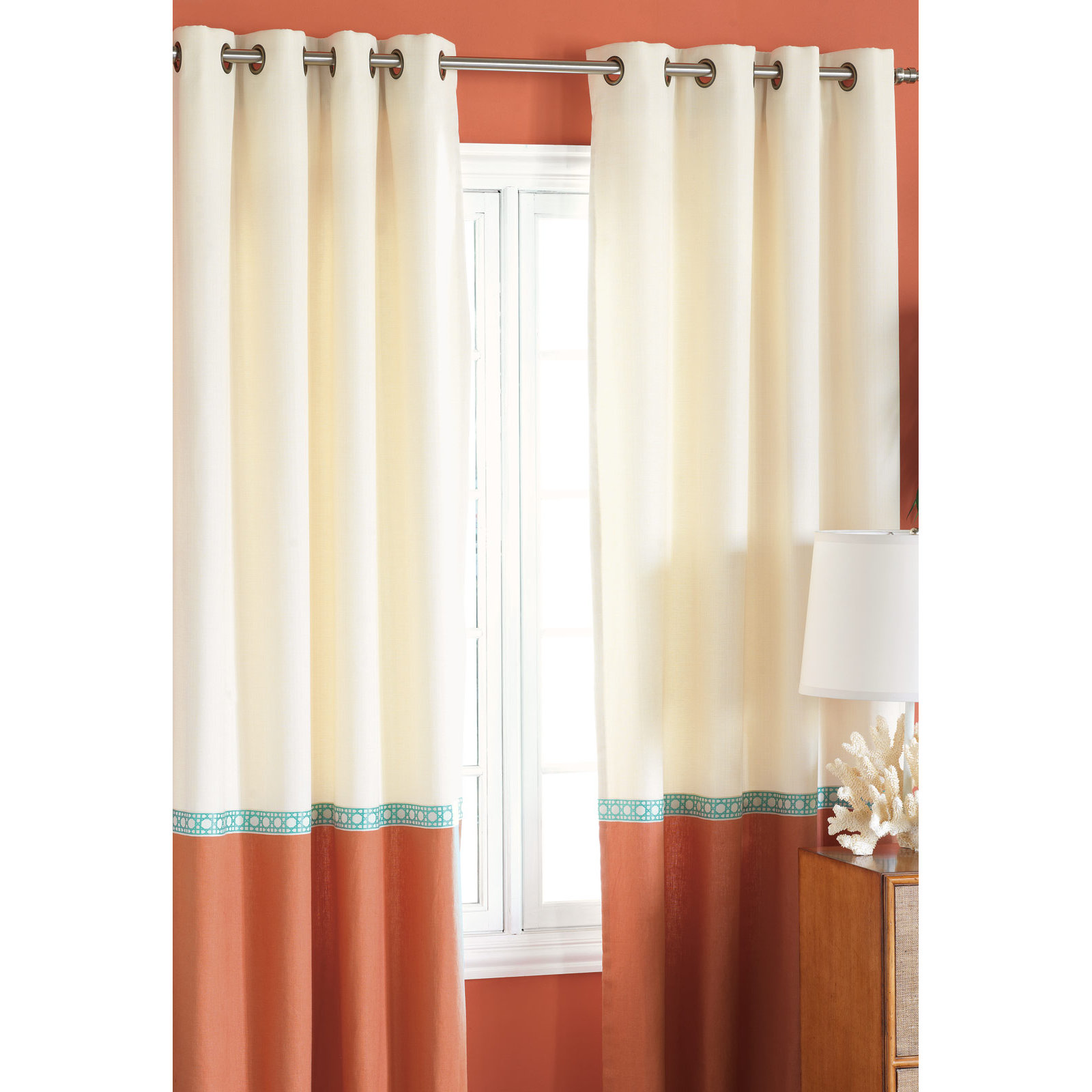 Eastern Accents Capri Grommet Single Curtain Panel & Reviews Wayfair