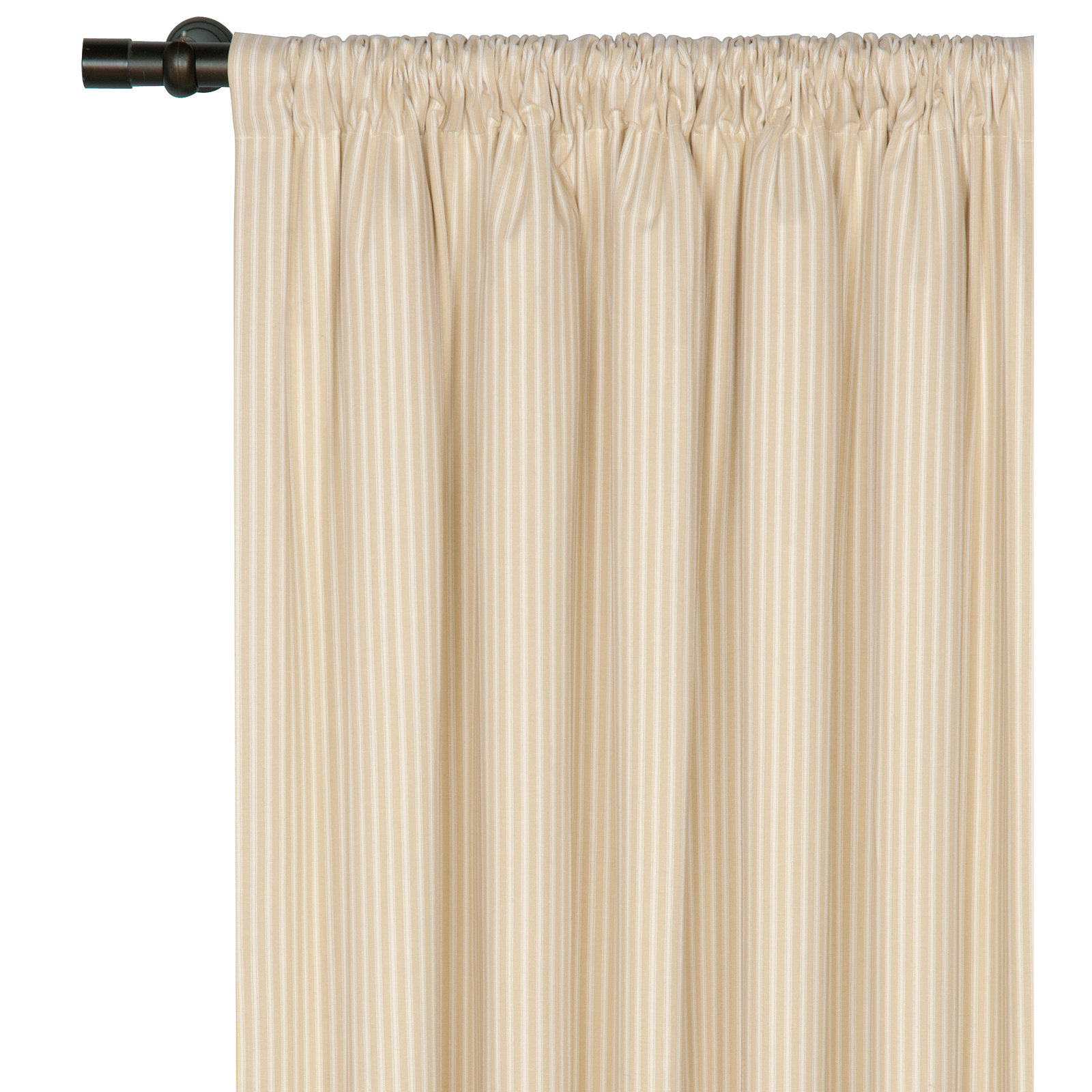 Heirloom Ticking Stripe Cotton Rod Pocket Single Curtain Panel Wayfair