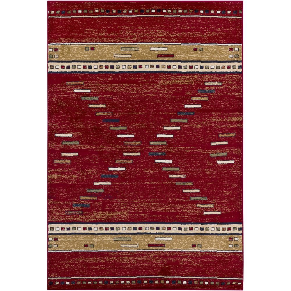 Taj Red Abstract Area Rug Wayfair