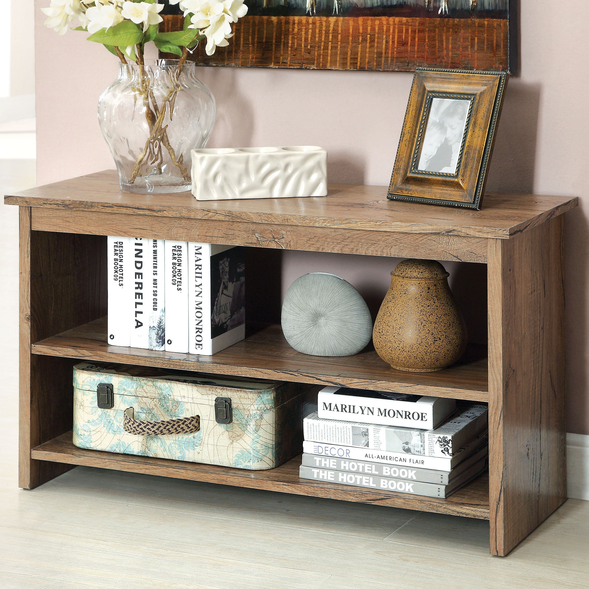 Waldon Open Shelf Console Table Wayfair