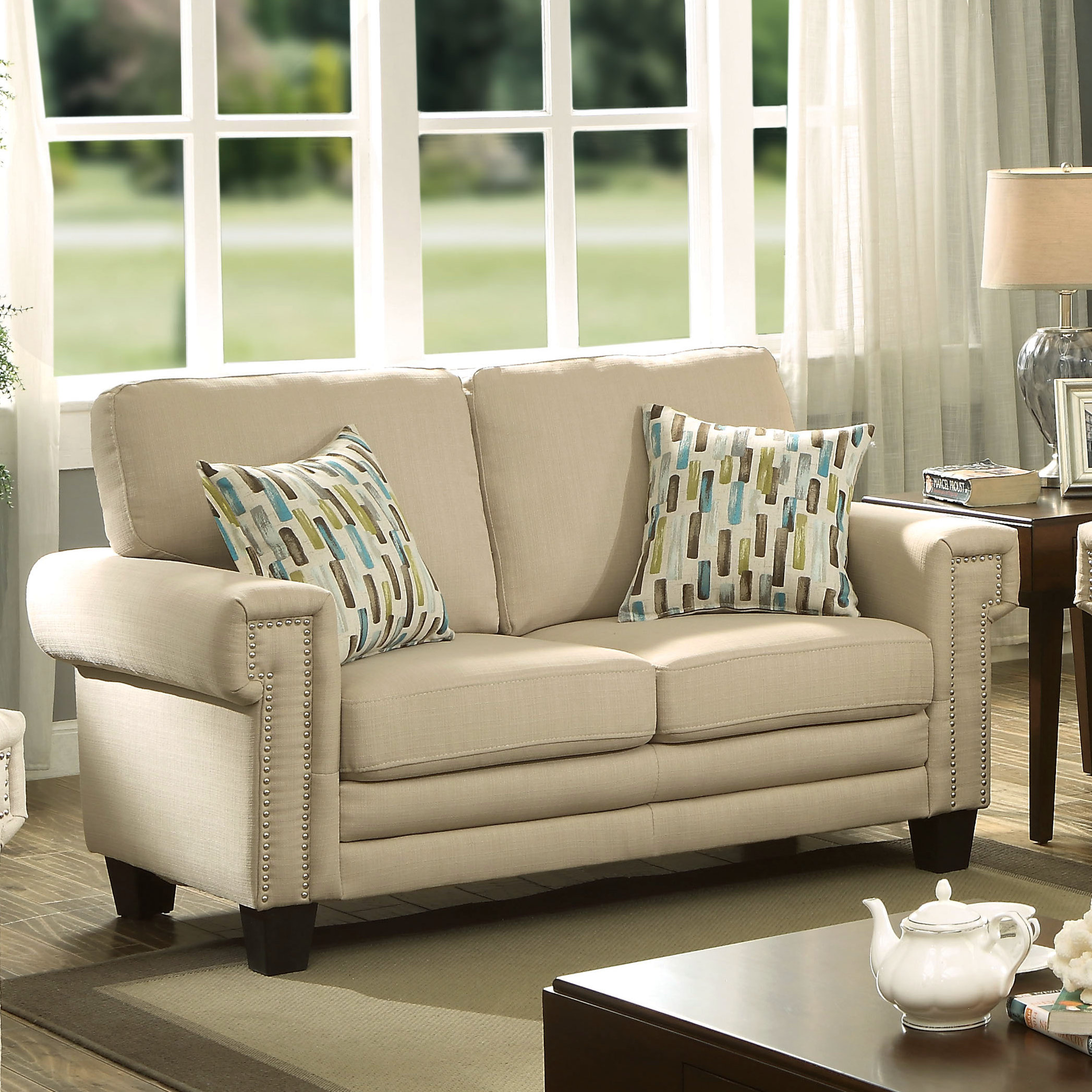 Prissalla II Nailhead Trim Loveseat Joss & Main