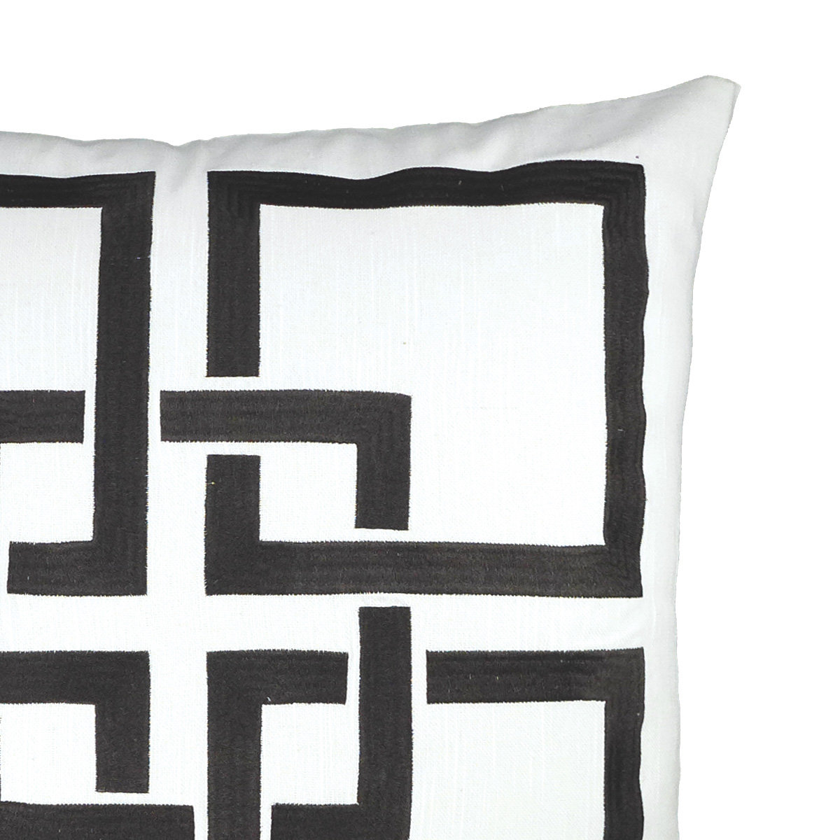 NECTARmodern Linked Embroidered Throw Pillow & Reviews Wayfair