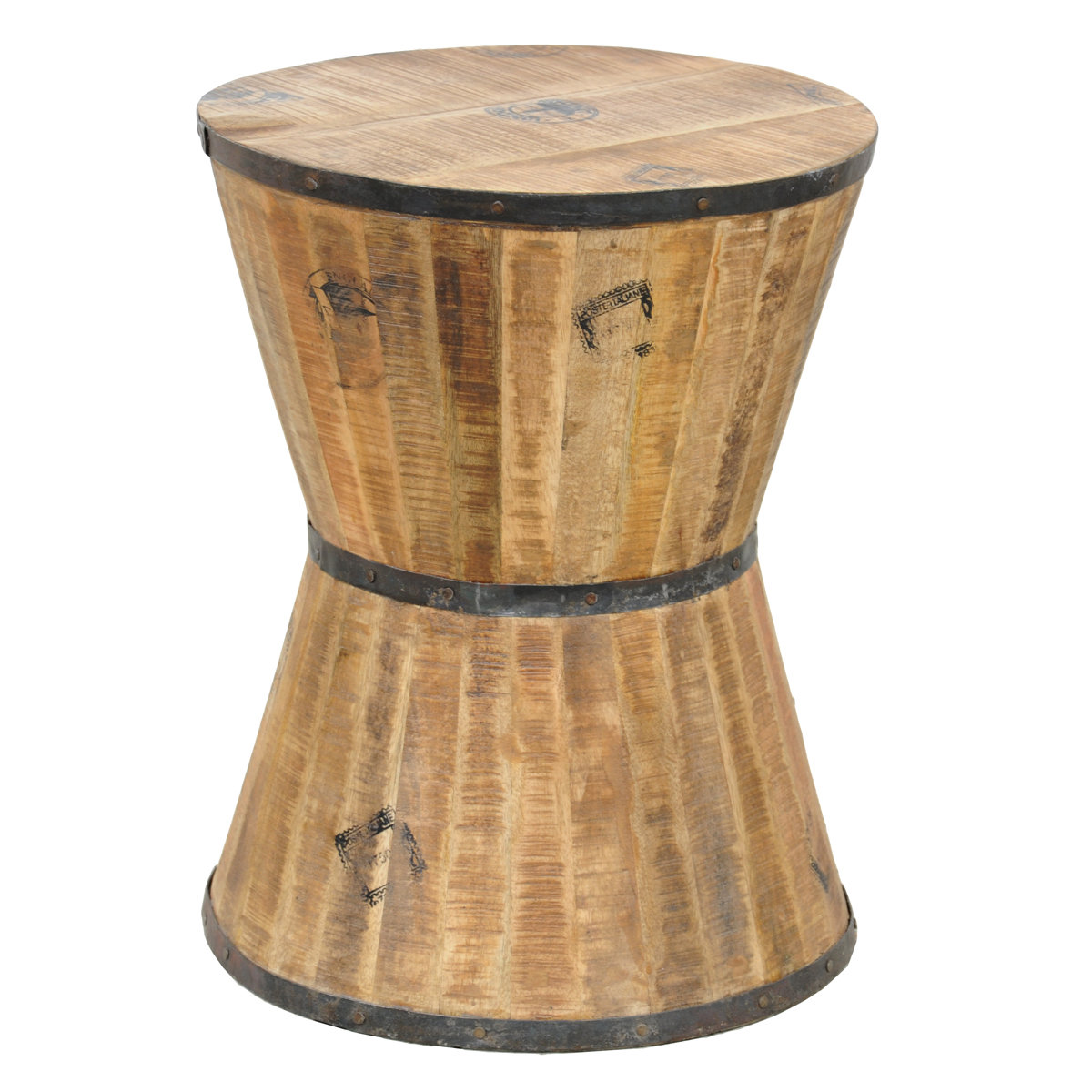 Barrell Hourglass Stool Wayfair