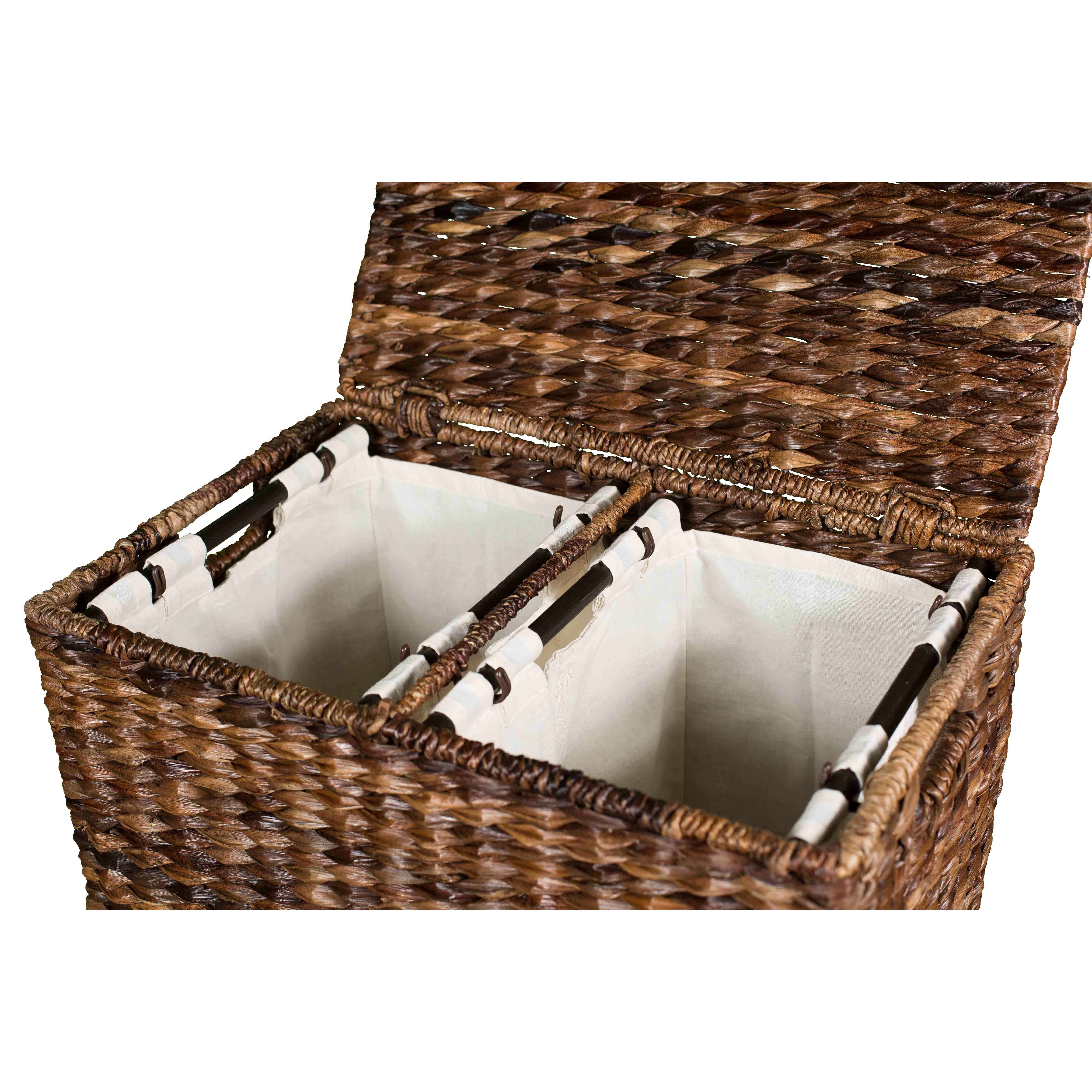 Abaca Divided Laundry Hamper | Wayfair