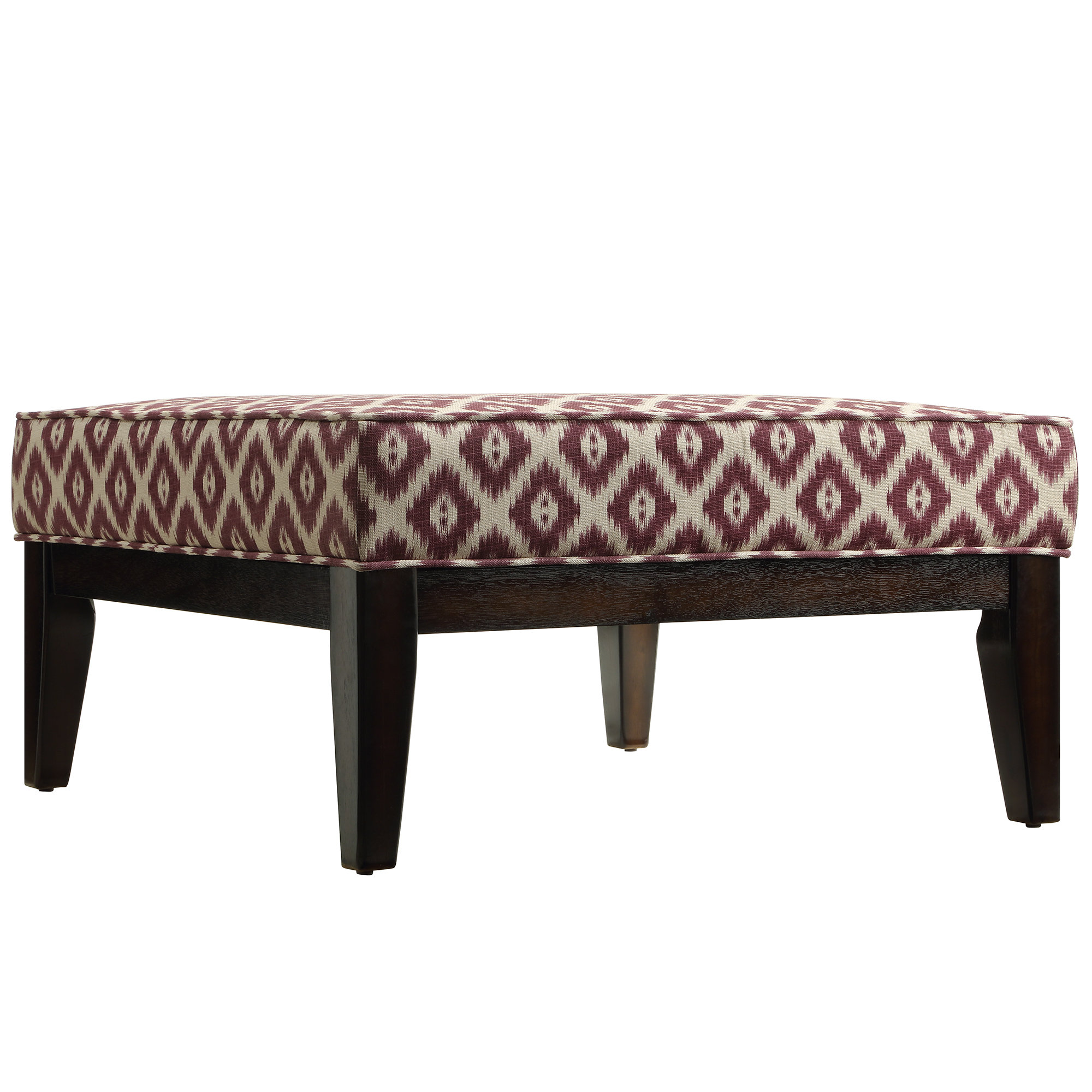 Woodfield Ikat Square Ottoman with Cushion Wayfair