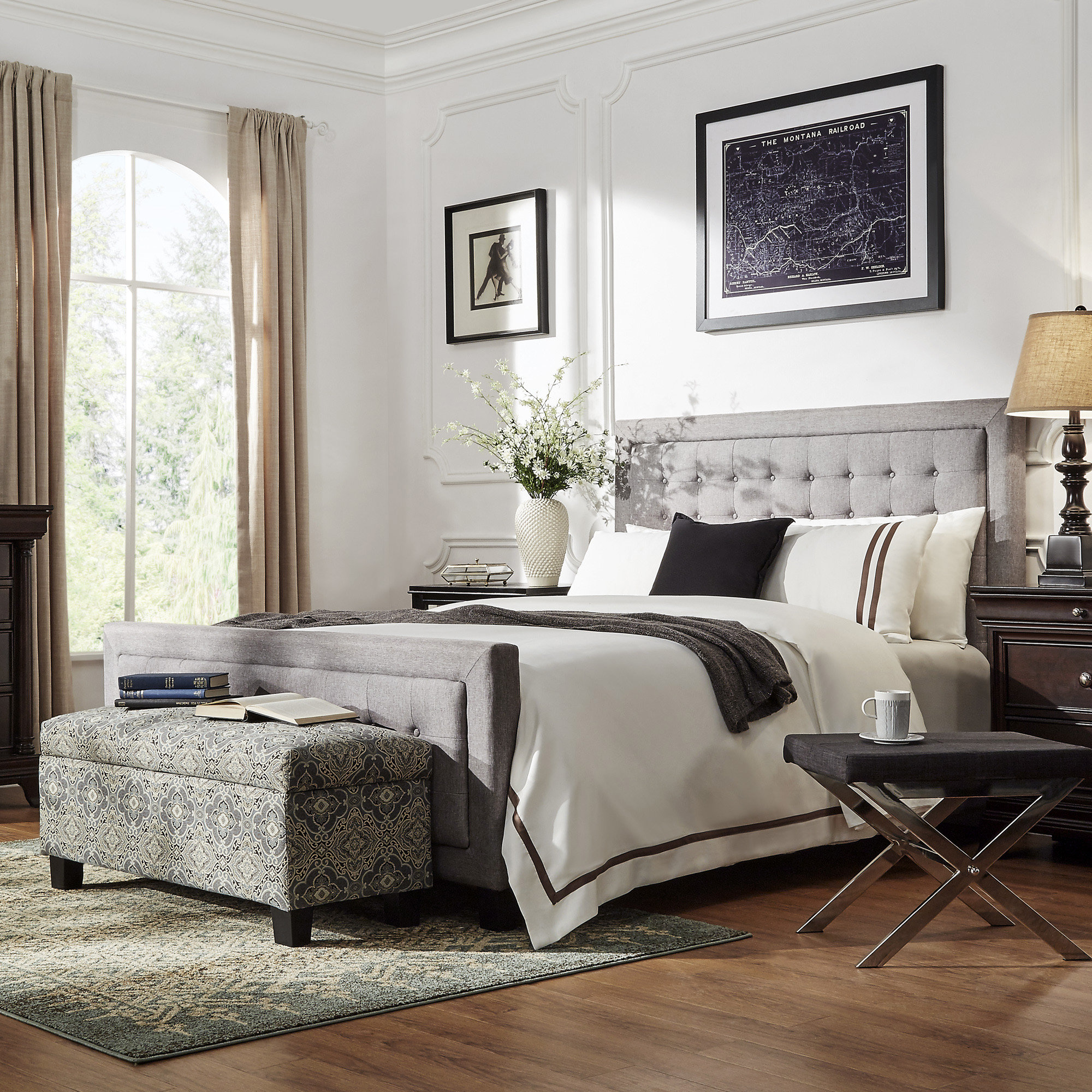 Kingstown Home Aurelia Upholstered Platform Bed & Reviews Wayfair