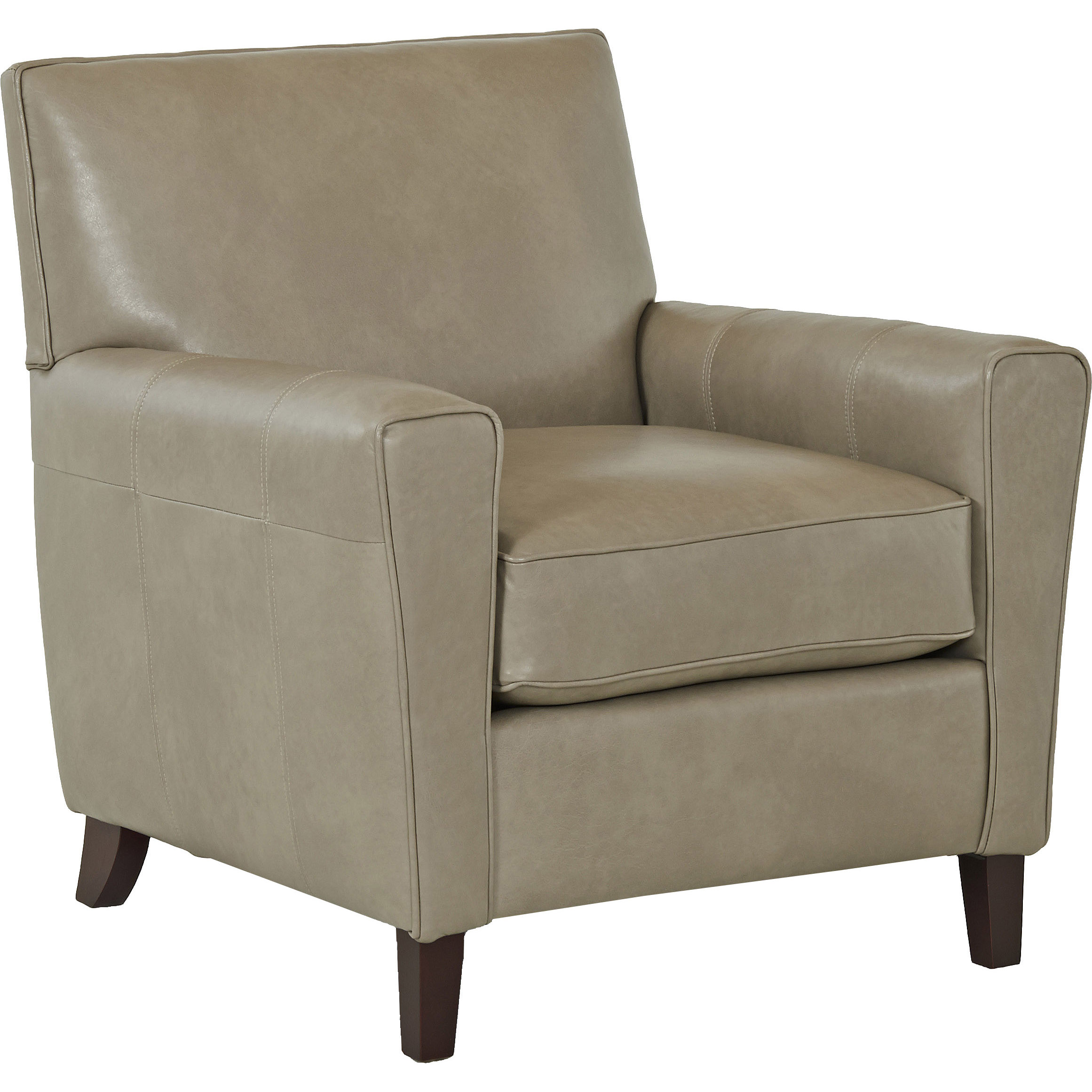 Wayfair Custom Upholstery Grayson Leather Arm Chair & Reviews Wayfair