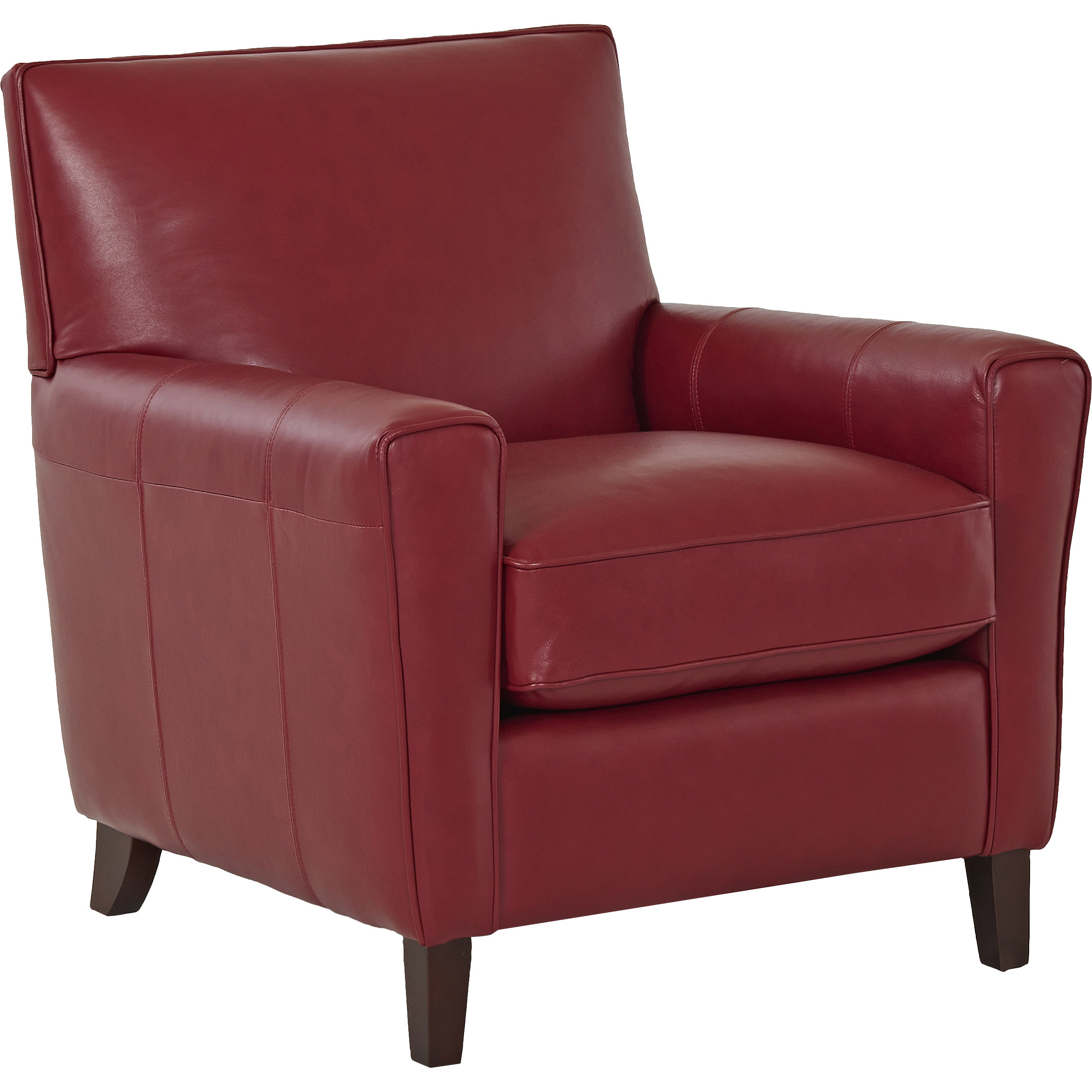 Wayfair Custom Upholstery Grayson Leather Arm Chair & Reviews Wayfair