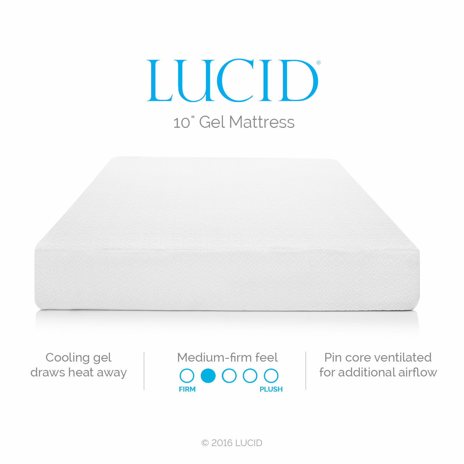 Lucid 10" Memory Foam Mattress & Reviews Wayfair