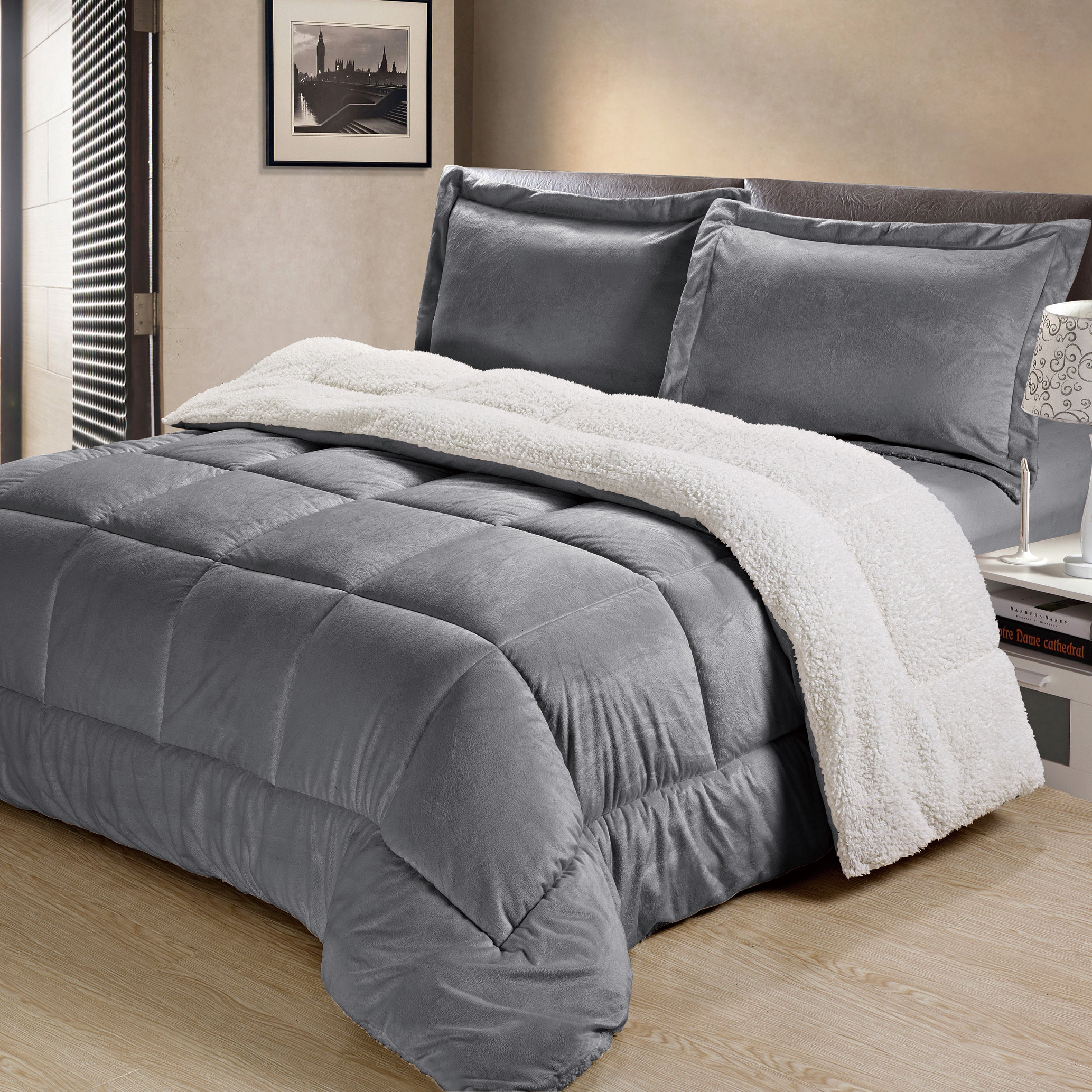 Cathay Home, Inc Baffle Box Comforter Set & Reviews Wayfair