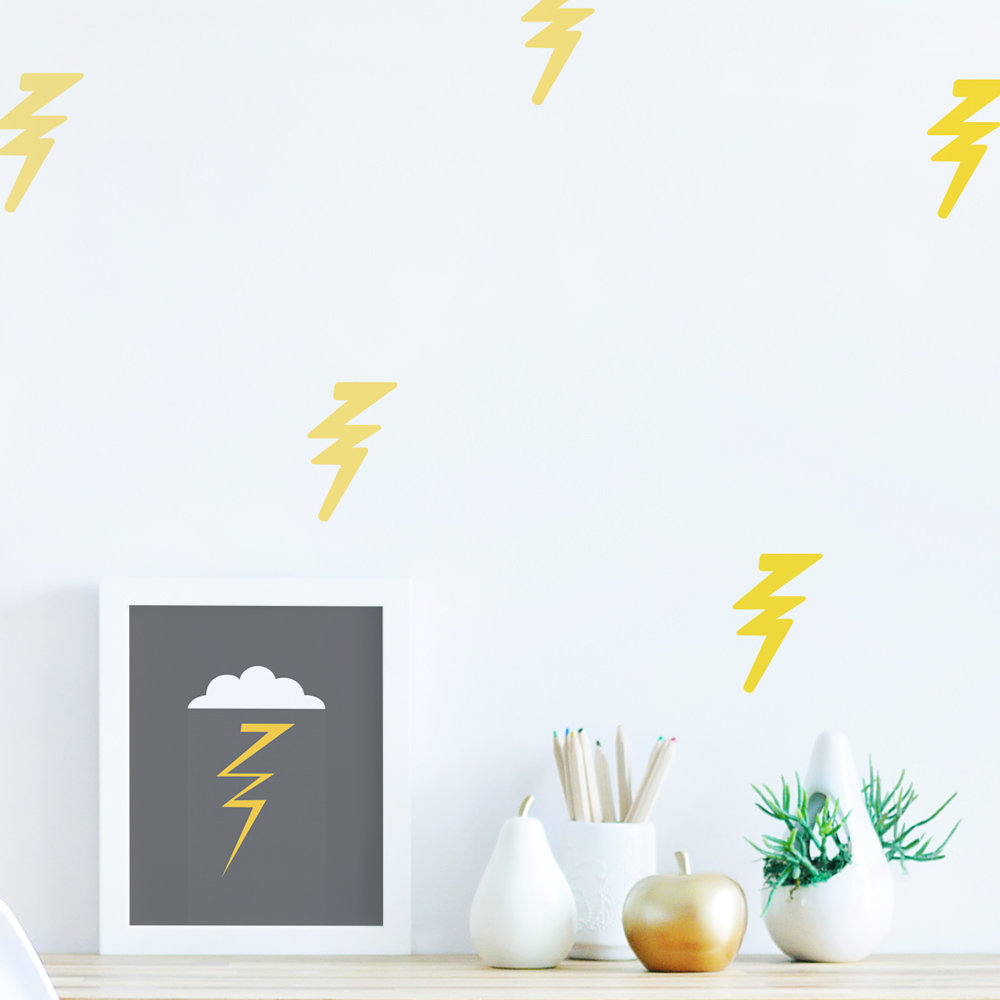 Lightning Bolt Wall Decal Wayfair