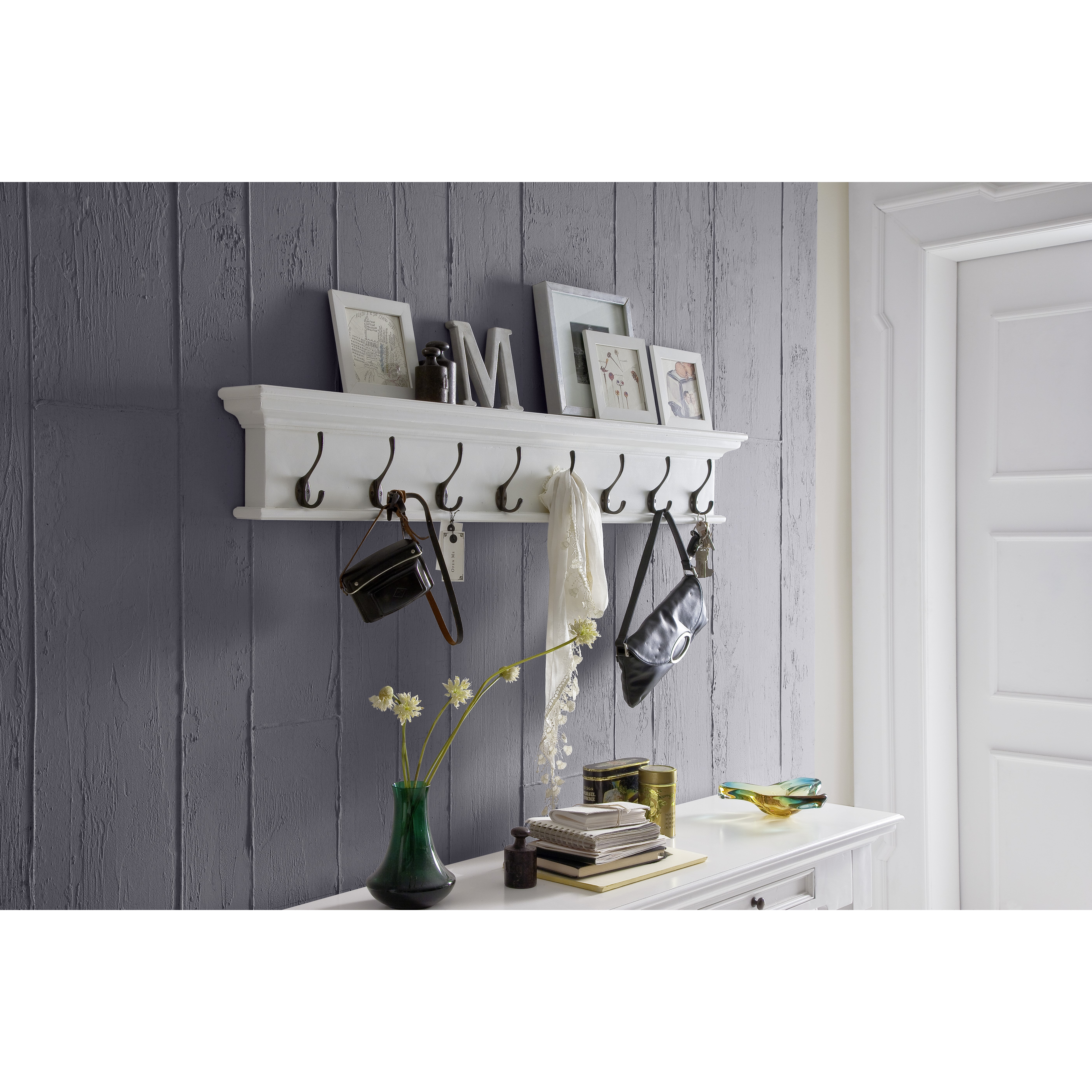 Halifax 8 Hook Coat Rack Wayfair