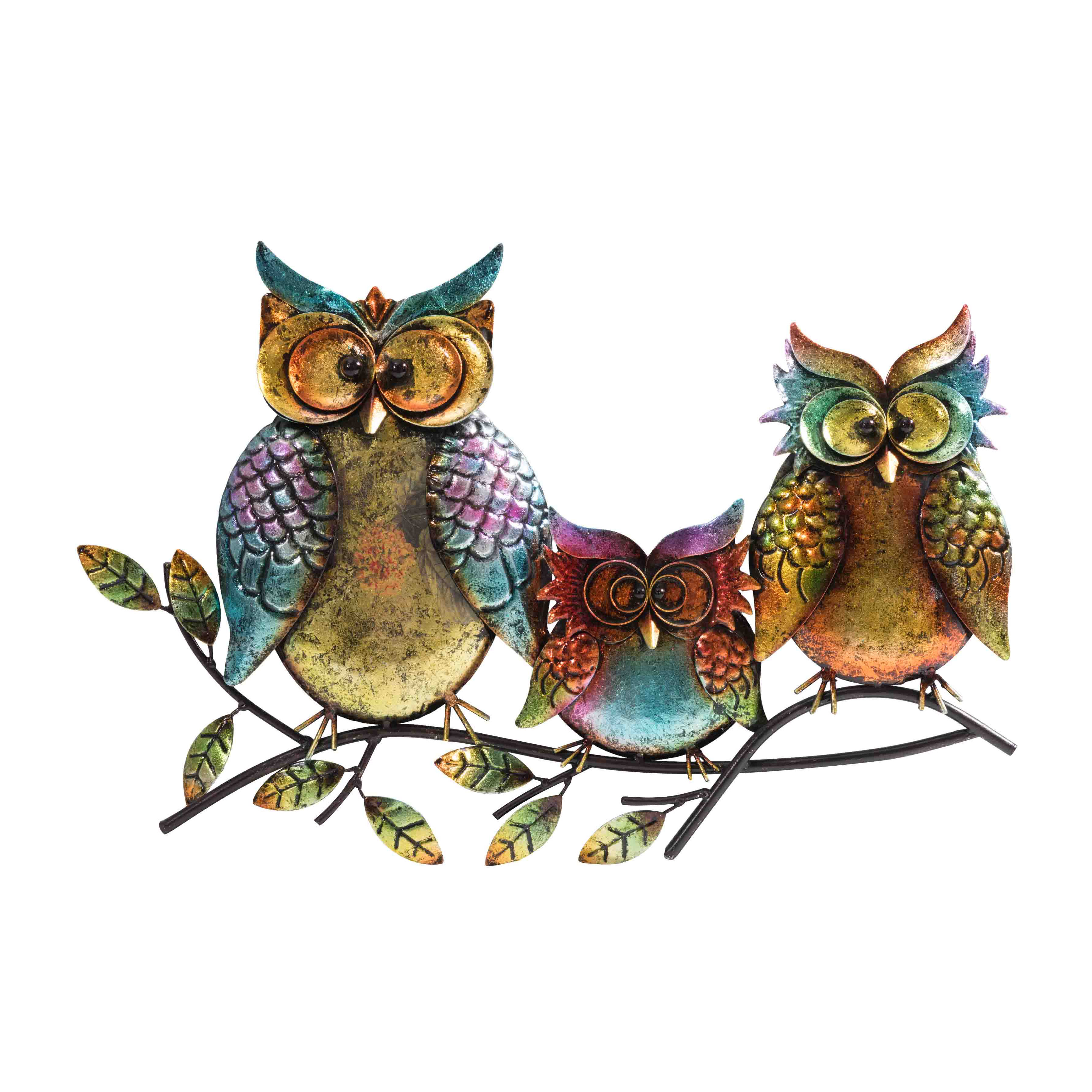 Sunjoy Owl Family of Three Outdoor Wall Decor & Reviews Wayfair