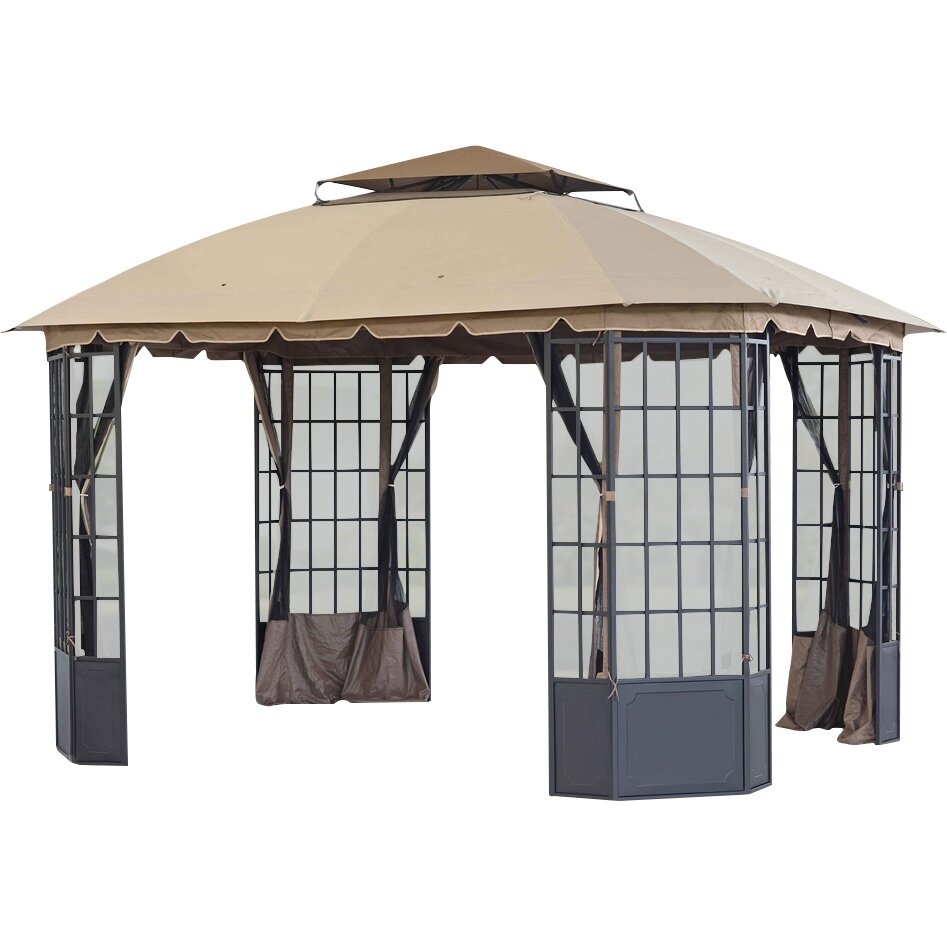 Chambord 12 Ft. W X 10 Ft. D Steel Gazebo | Wayfair