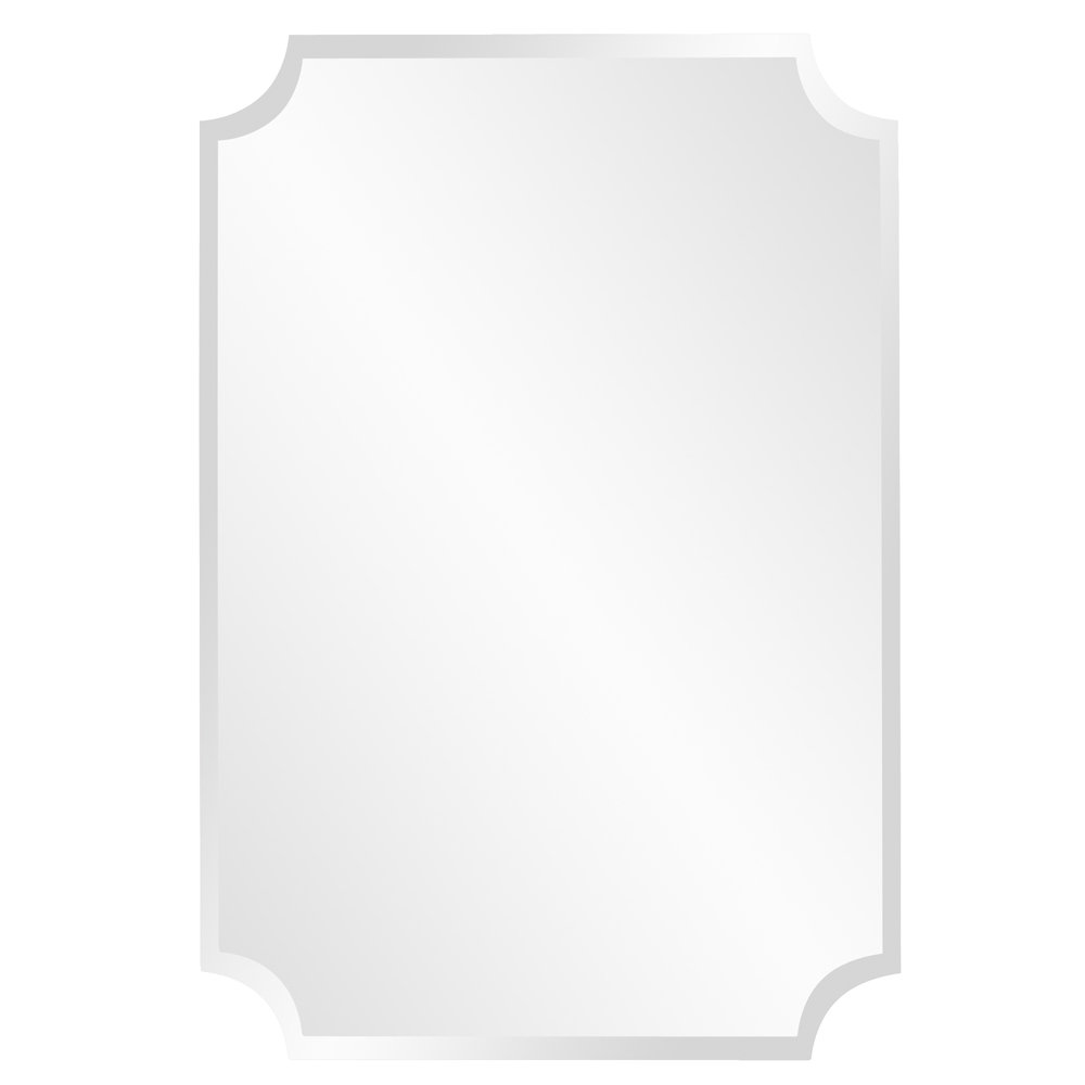 Rectangle Scalloped Frameless Mirror Wayfair
