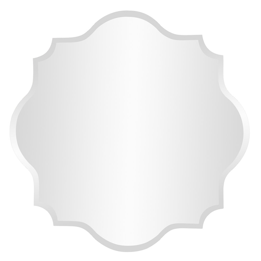 Scalloped Frameless Wall Mirror Wayfair