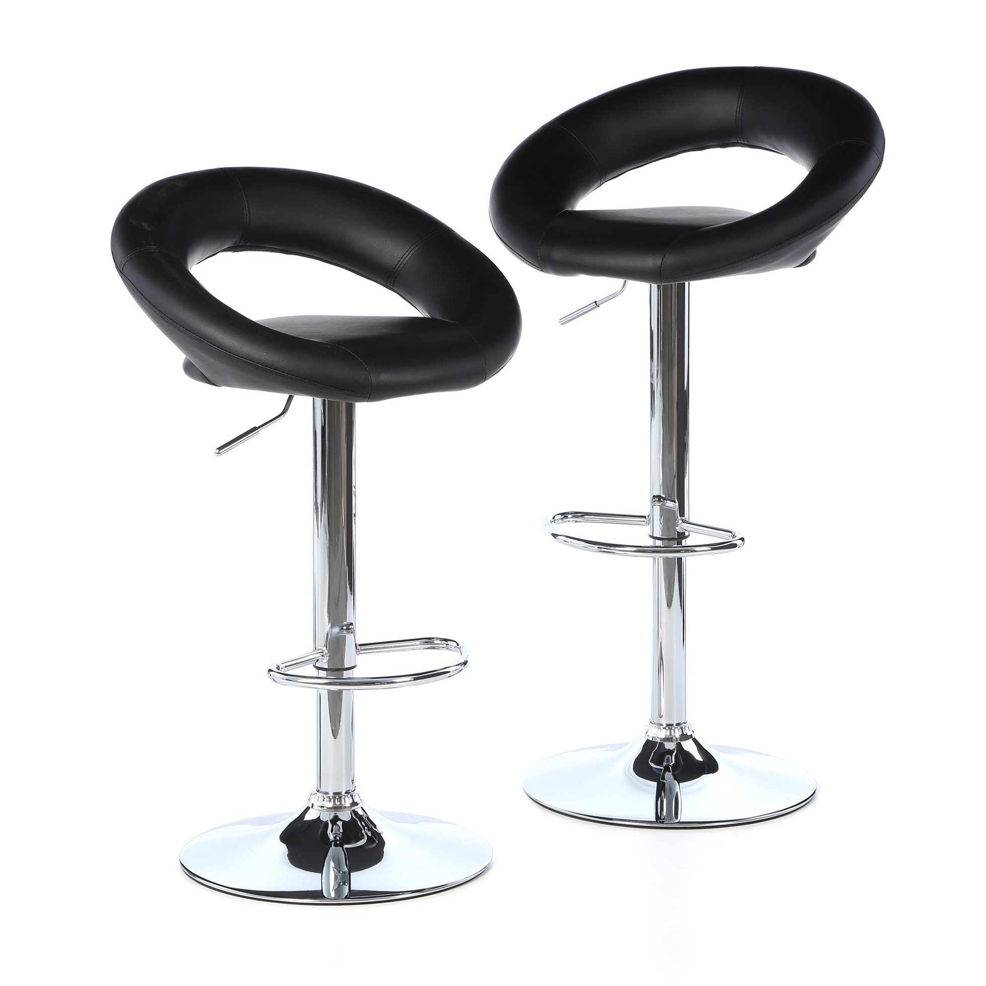 Adjustable Height Swivel Bar Stool Wayfair